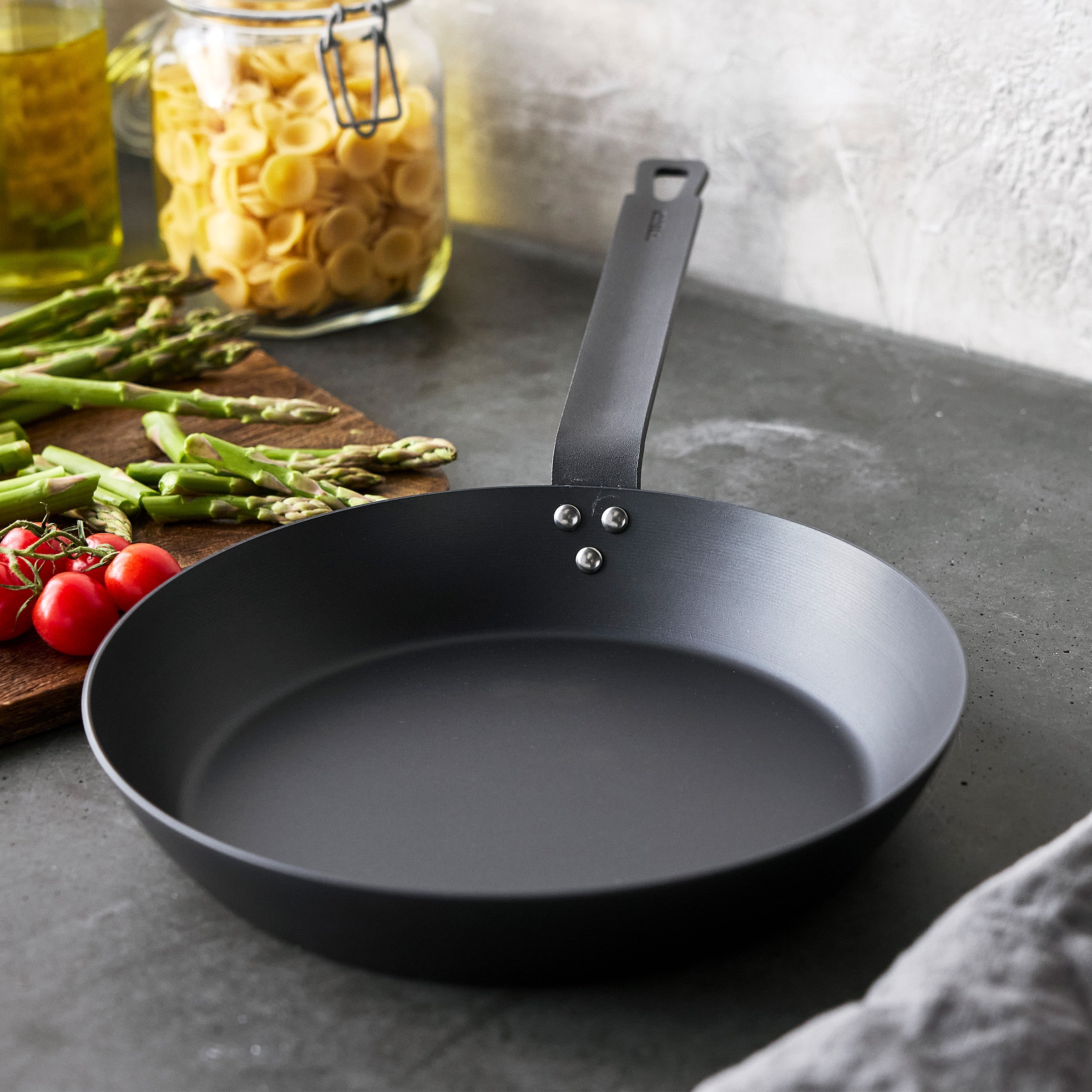 Bobby Flay by GreenPan 8. 10 and 12 Carbon Steel Frypan Set - Image 10