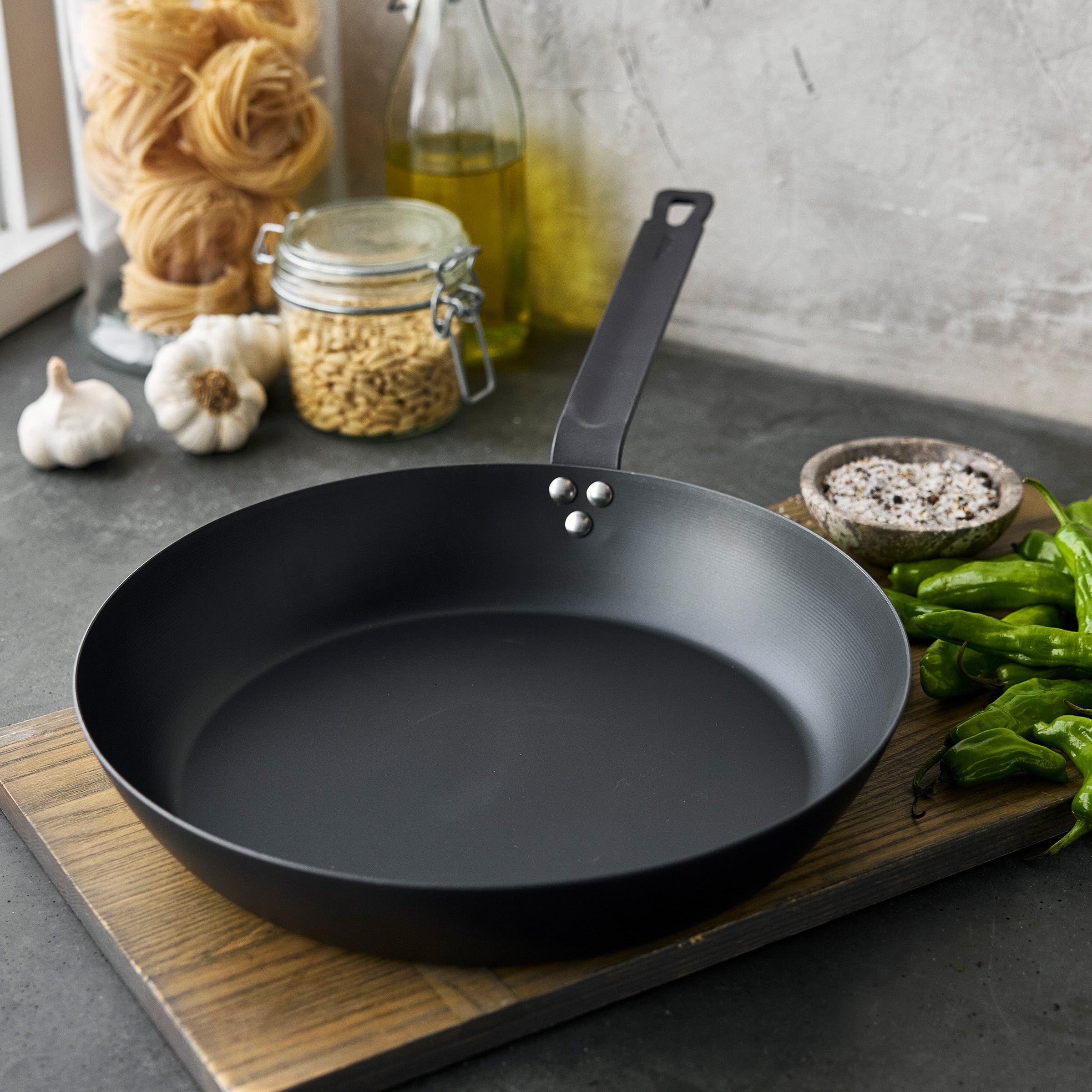 Bobby Flay by GreenPan 5-Piece Carbon Steel Set with Bobby at Home Cookbook - Image 8