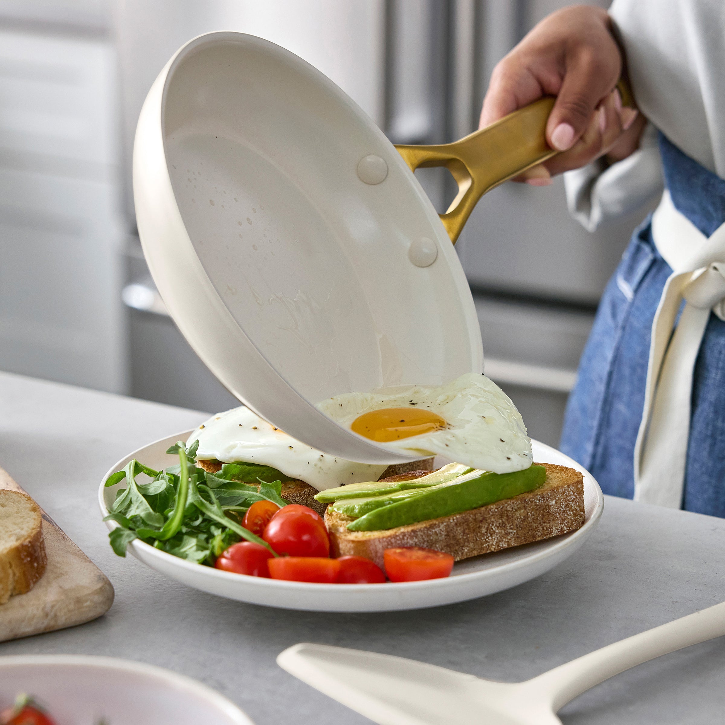 Reserve Pro Ceramic Nonstick 8 Frypan | Cream - Image 3