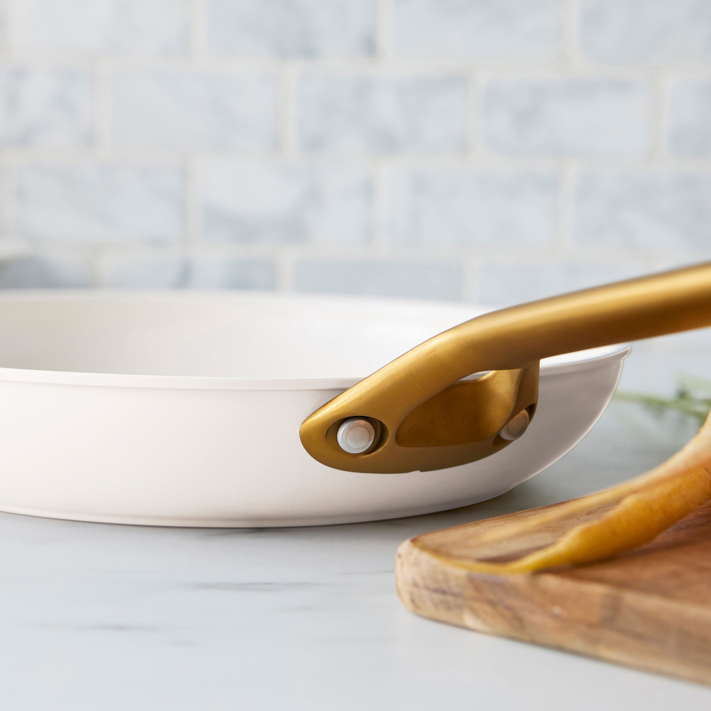 Reserve Pro Ceramic Nonstick 8. 10 and 12 Frypan Set | Cream - Image 9
