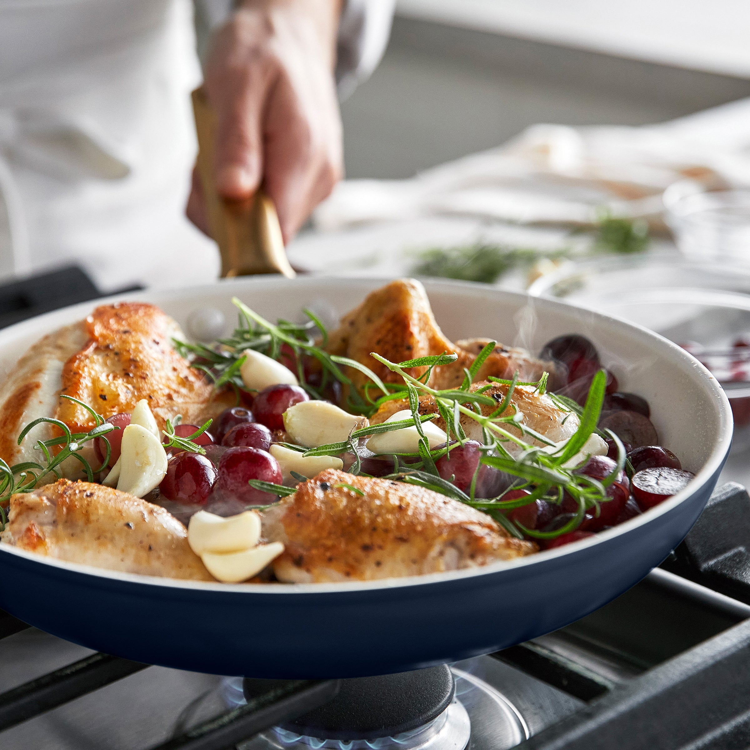 Reserve Pro Ceramic Nonstick 8. 10 and 12 Frypan Set | Twilight - Image 6