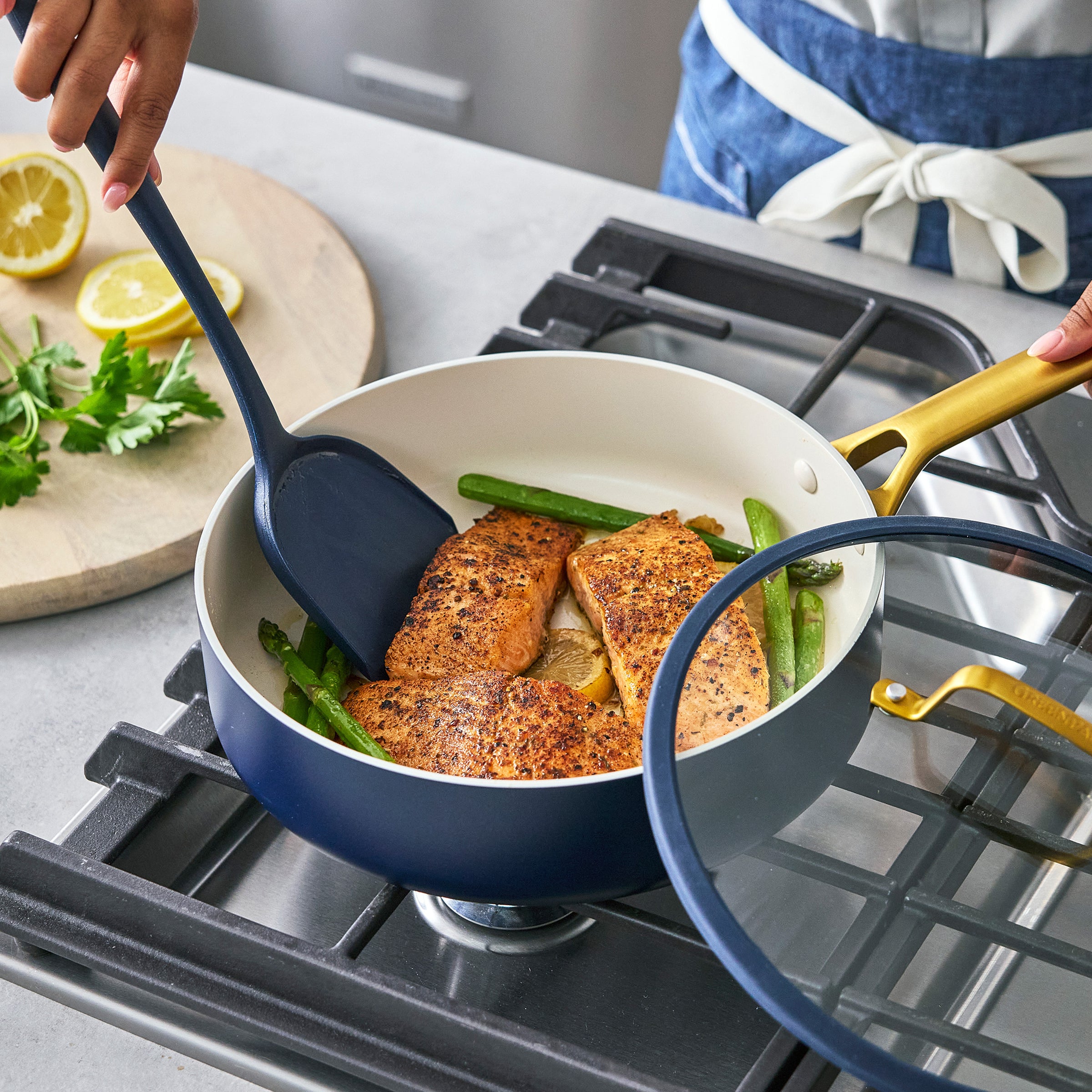 Reserve Pro Ceramic Nonstick 11-Piece Cookware Set | Twilight - Image 8