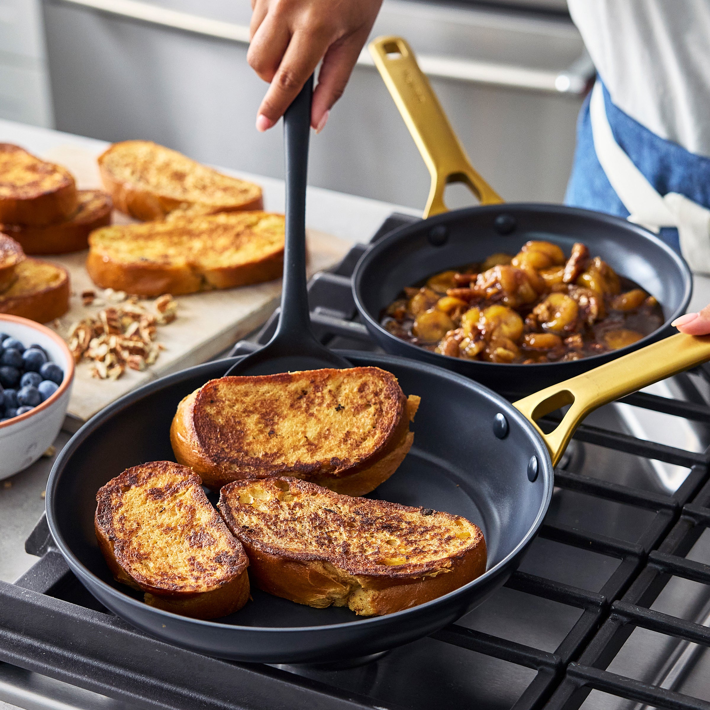 Reserve Pro Ceramic Nonstick 10-Piece Cookware Set | Black - Image 5