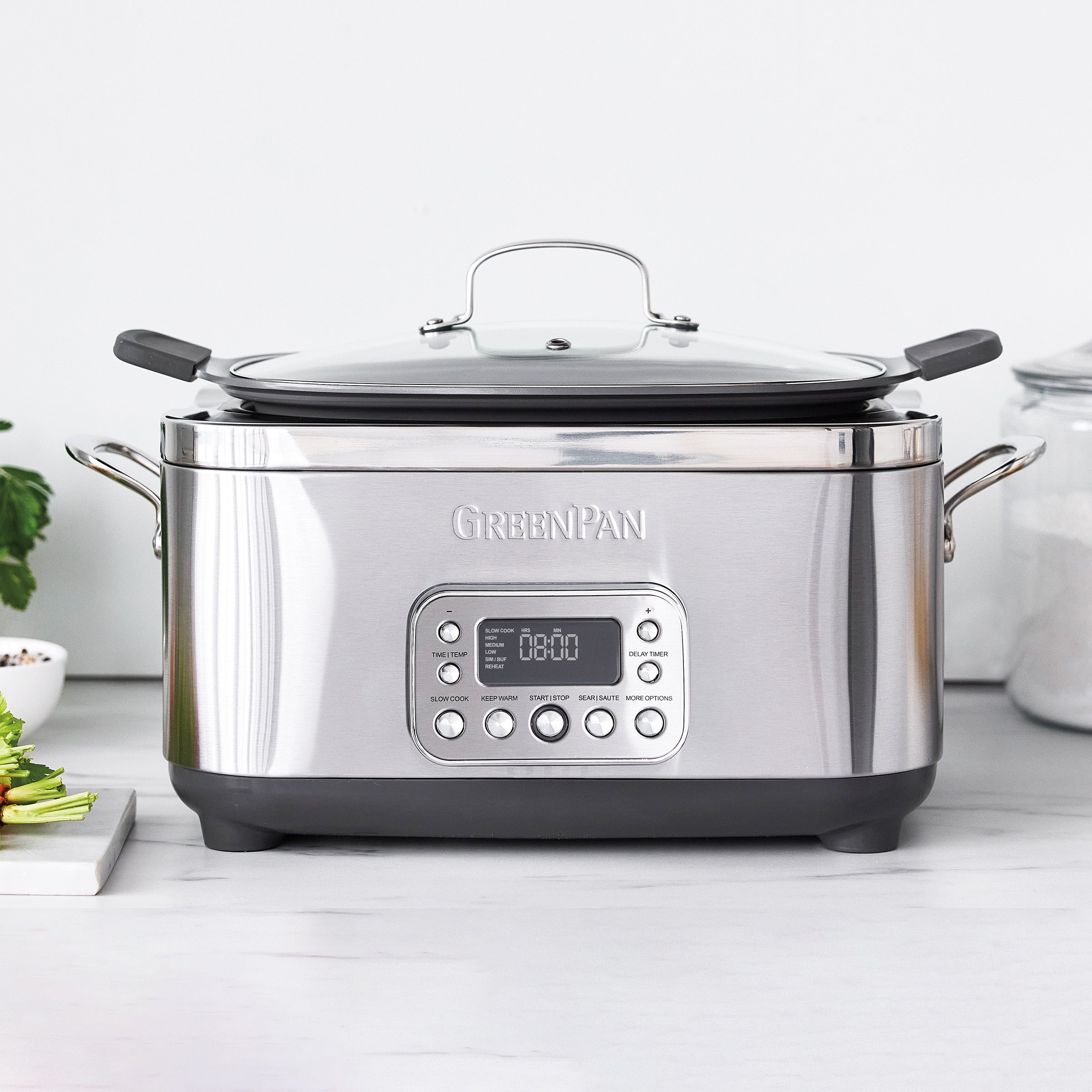 Elite 14-in-1 6-Quart Slow Cooker | Premiere Stainless Steel - Image 2