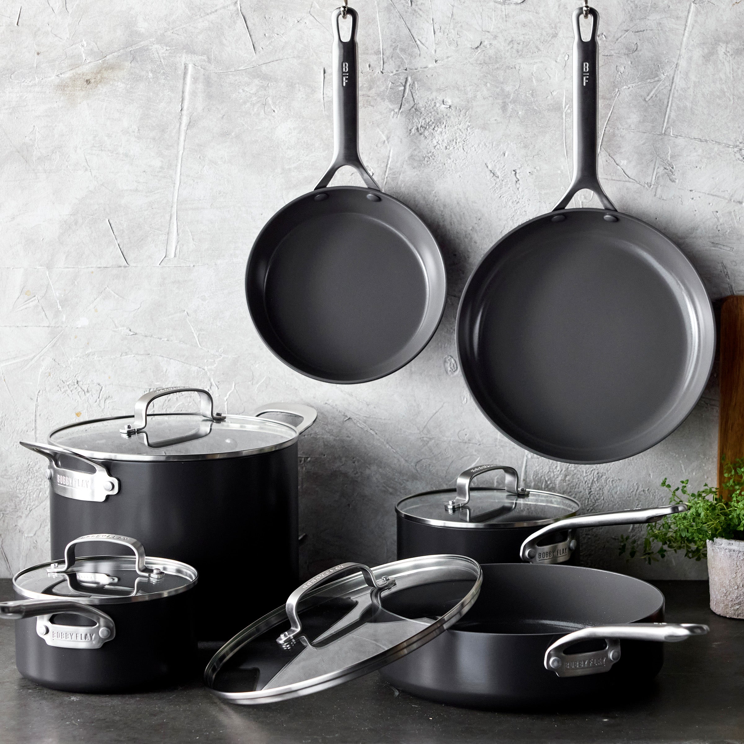 Bobby Flay by GreenPan Chef Series Hard Anodized 10-Piece Cookware Set - Image 3