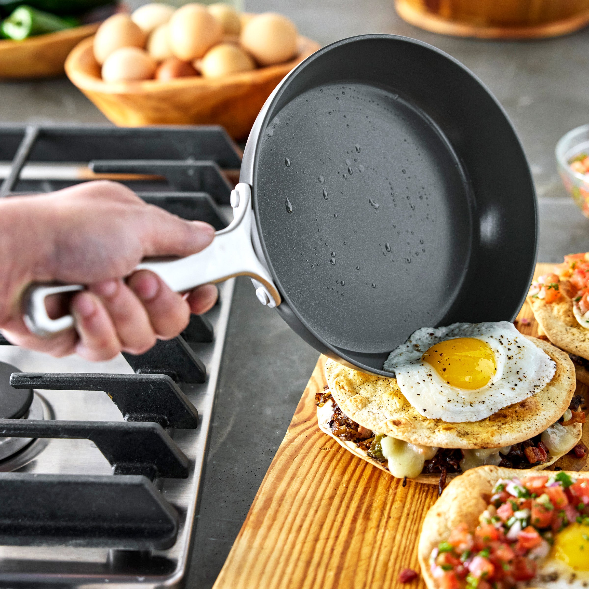 Bobby Flay by GreenPan Chef Series Hard Anodized 10-Piece Cookware Set - Image 4