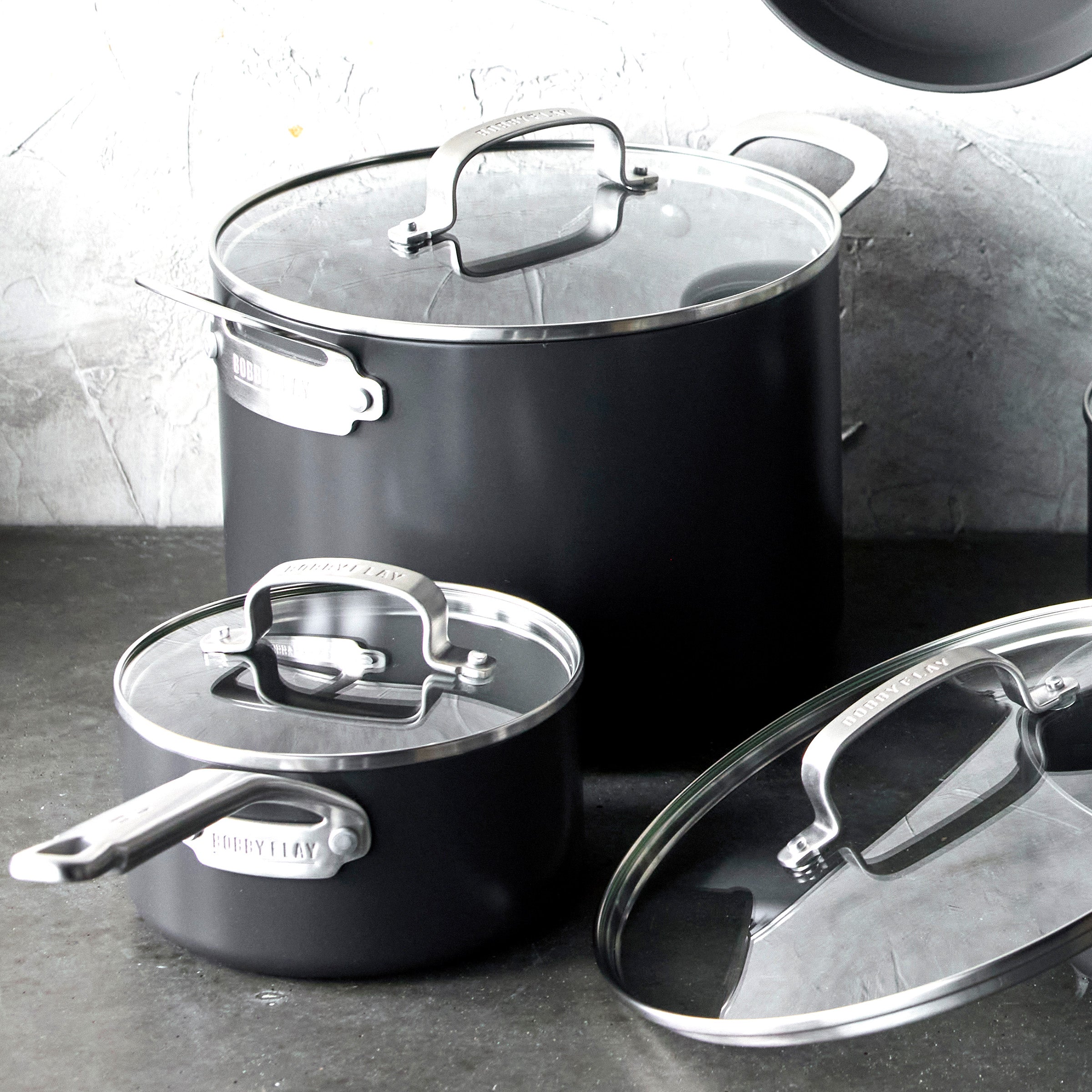 Bobby Flay by GreenPan Chef Series Hard Anodized 10-Piece Cookware Set - Image 7