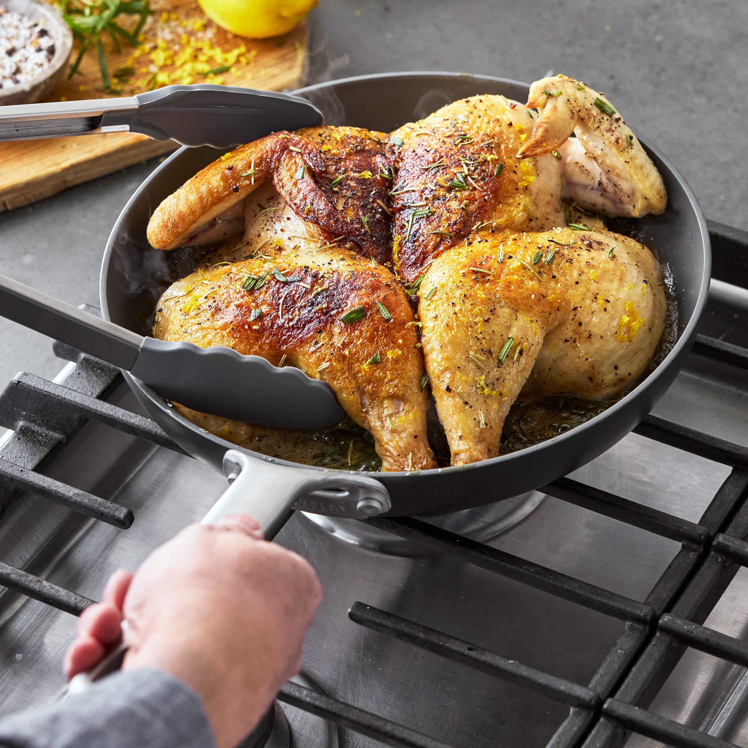 Bobby Flay by GreenPan Chef Series Hard Anodized 10-Piece Cookware Set - Image 8
