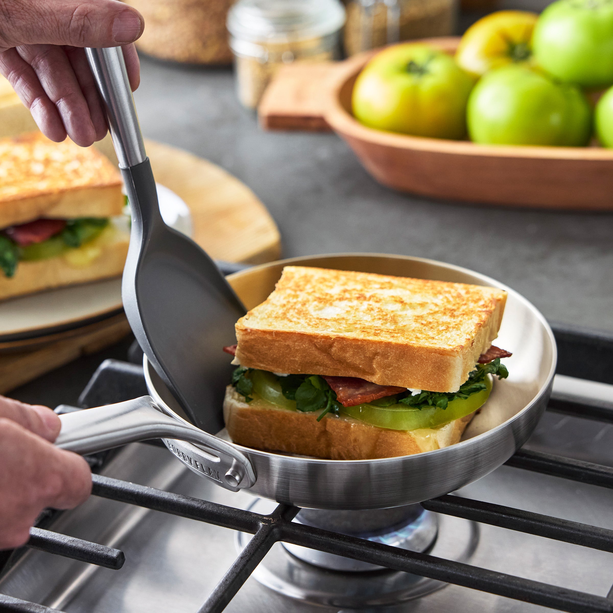 Bobby Flay by GreenPan Chef Series Uncoated Stainless Steel 10-Piece Cookware Set - Image 7