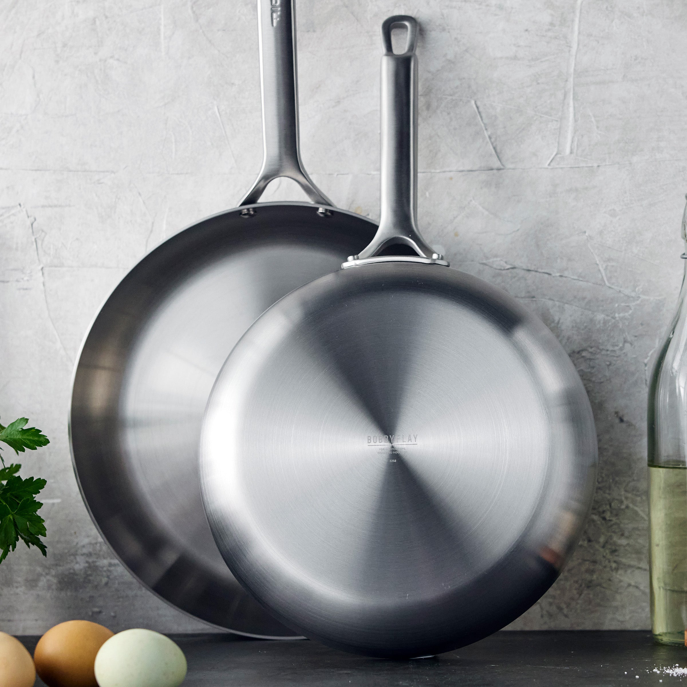 Bobby Flay by GreenPan Chef Series Uncoated Stainless Steel 10-Piece Cookware Set - Image 13