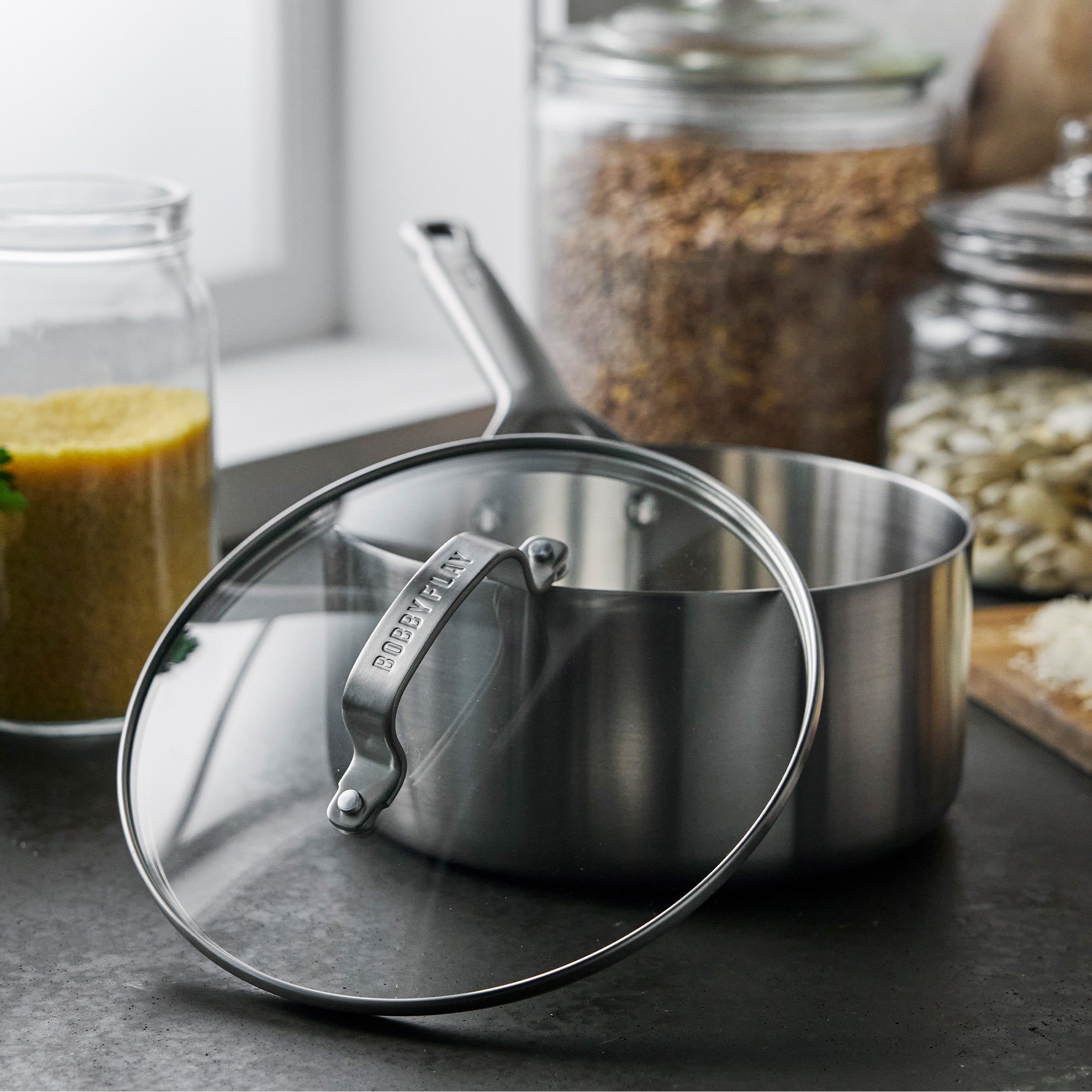 Bobby Flay by GreenPan Chef Series Uncoated Stainless Steel 10-Piece Cookware Set - Image 12