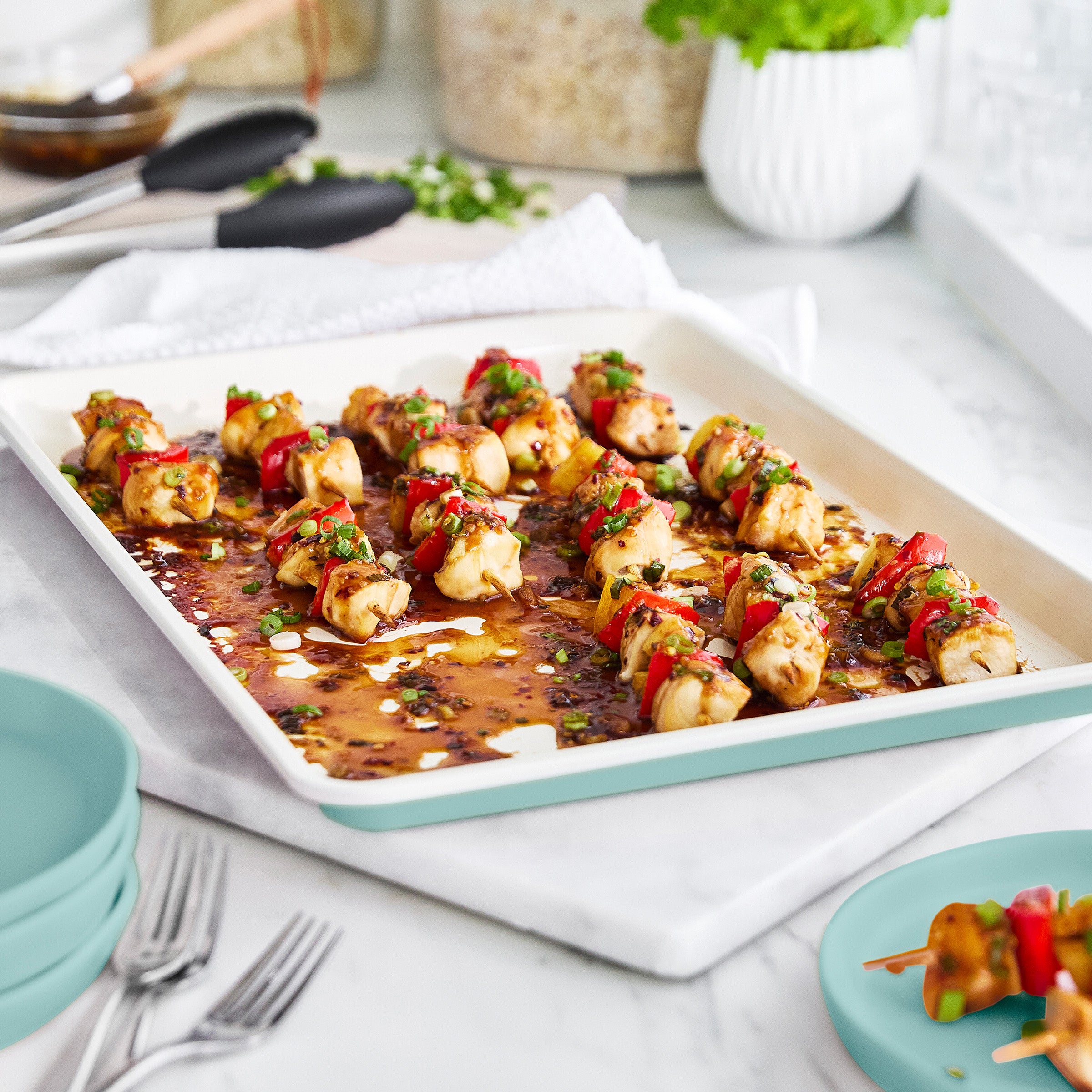 GreenLife Ceramic Nonstick 6-Piece Bakeware Set | Turquoise - Image 3