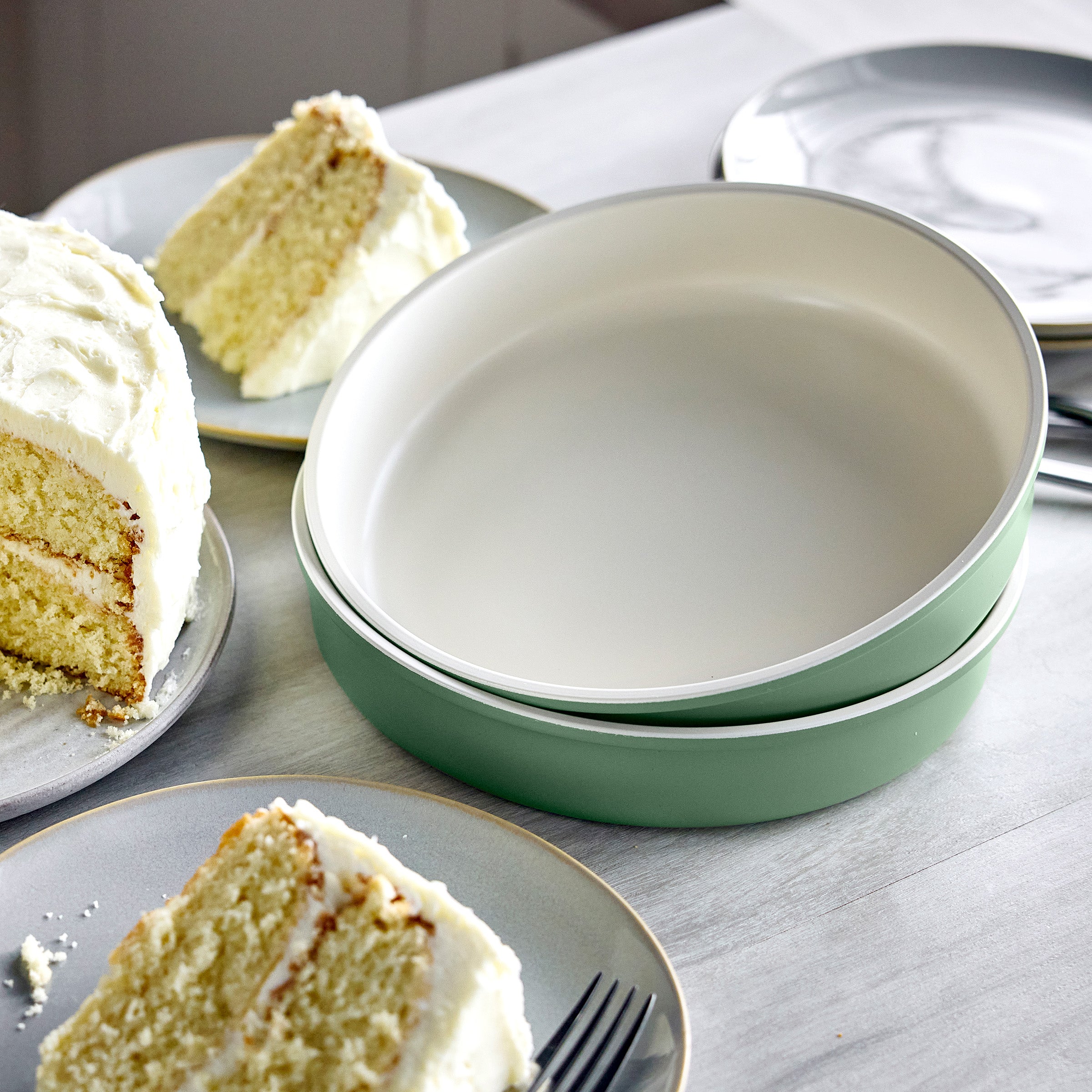 GreenLife Ceramic Nonstick 6-Piece Bakeware Set | Sage Green - Image 5