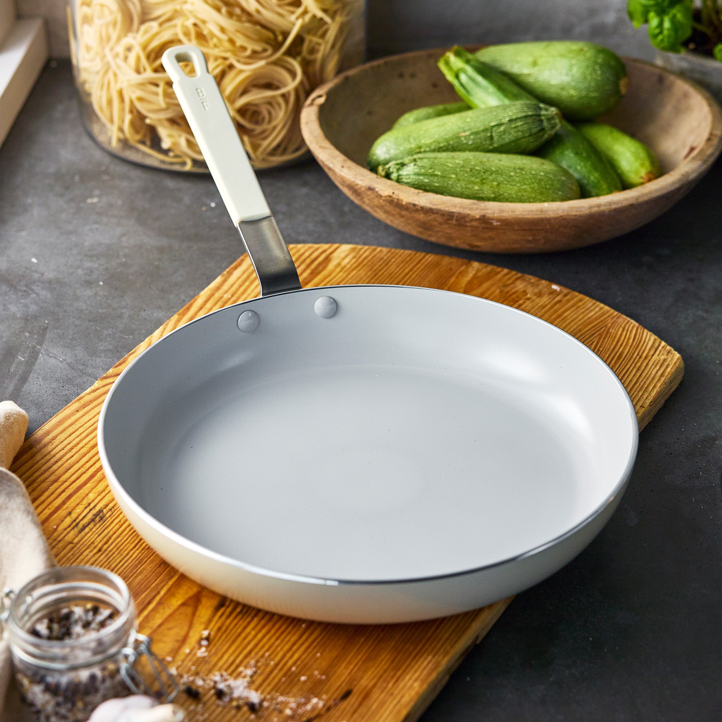 Bobby Flay by GreenPan Professional Ceramic Nonstick 12 Frypan | Cream - Image 3