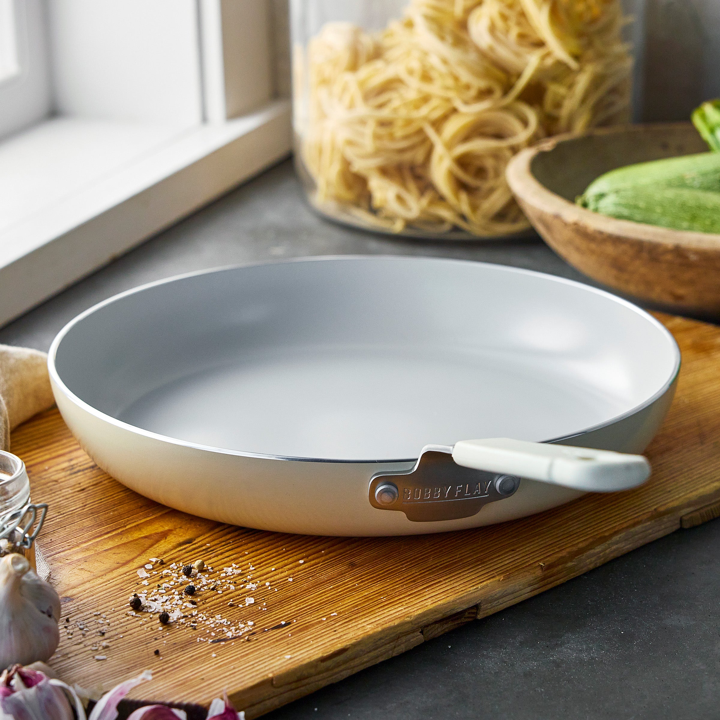 Bobby Flay by GreenPan Professional Ceramic Nonstick 12 Frypan | Cream - Image 5