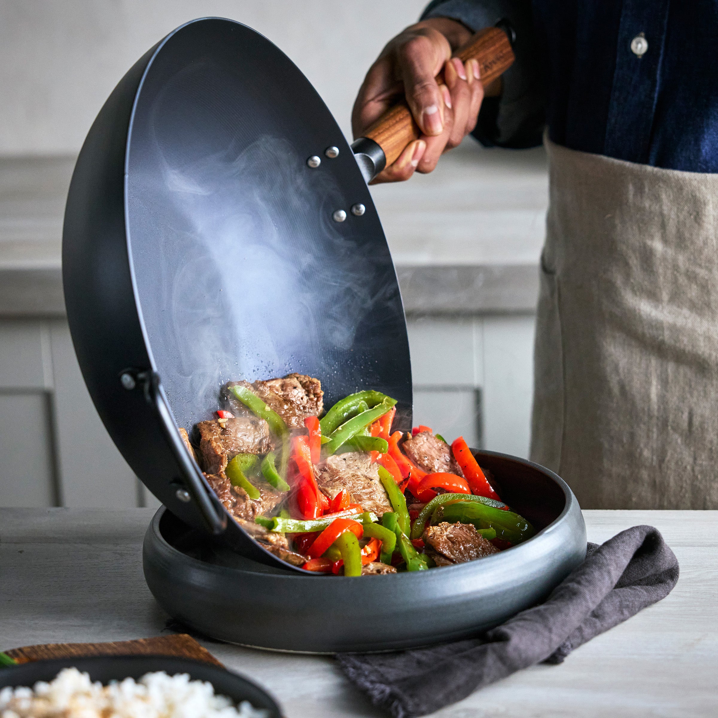 Kyoto Carbon Steel 12 Wok - Image 4