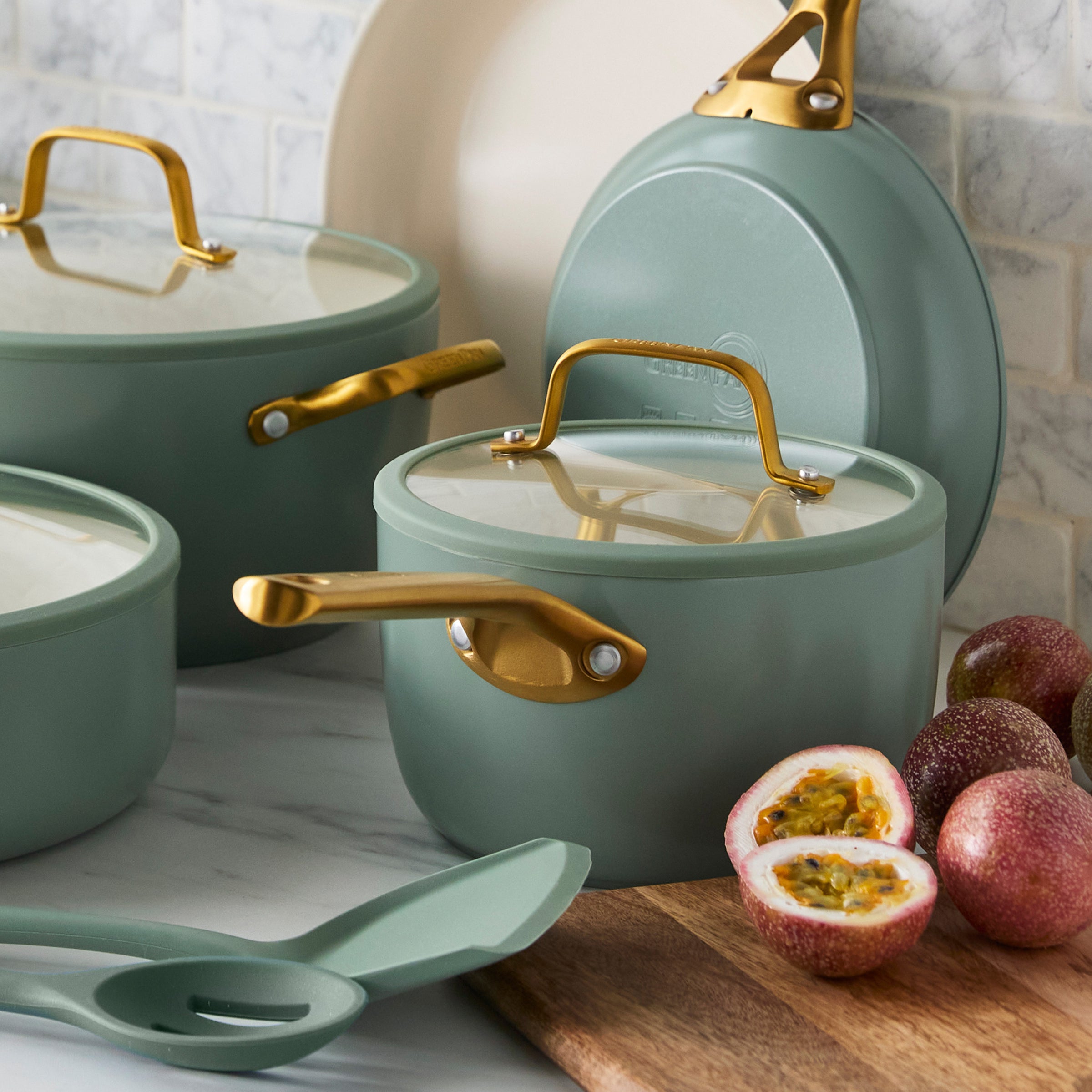 Reserve Pro Ceramic Nonstick 11-Piece Cookware Set | Moss - Image 12