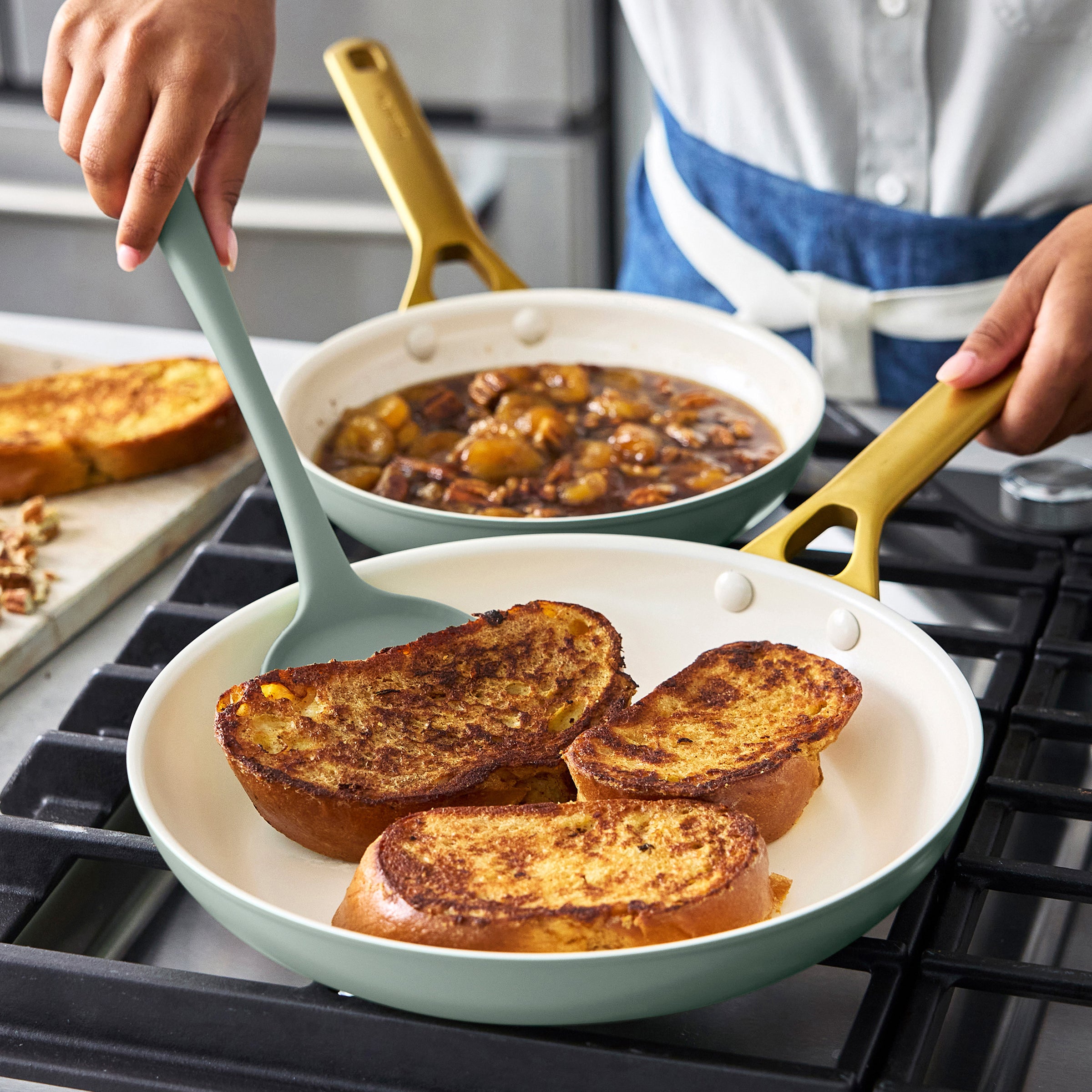 Reserve Pro Ceramic Nonstick 11-Piece Cookware Set | Moss - Image 6