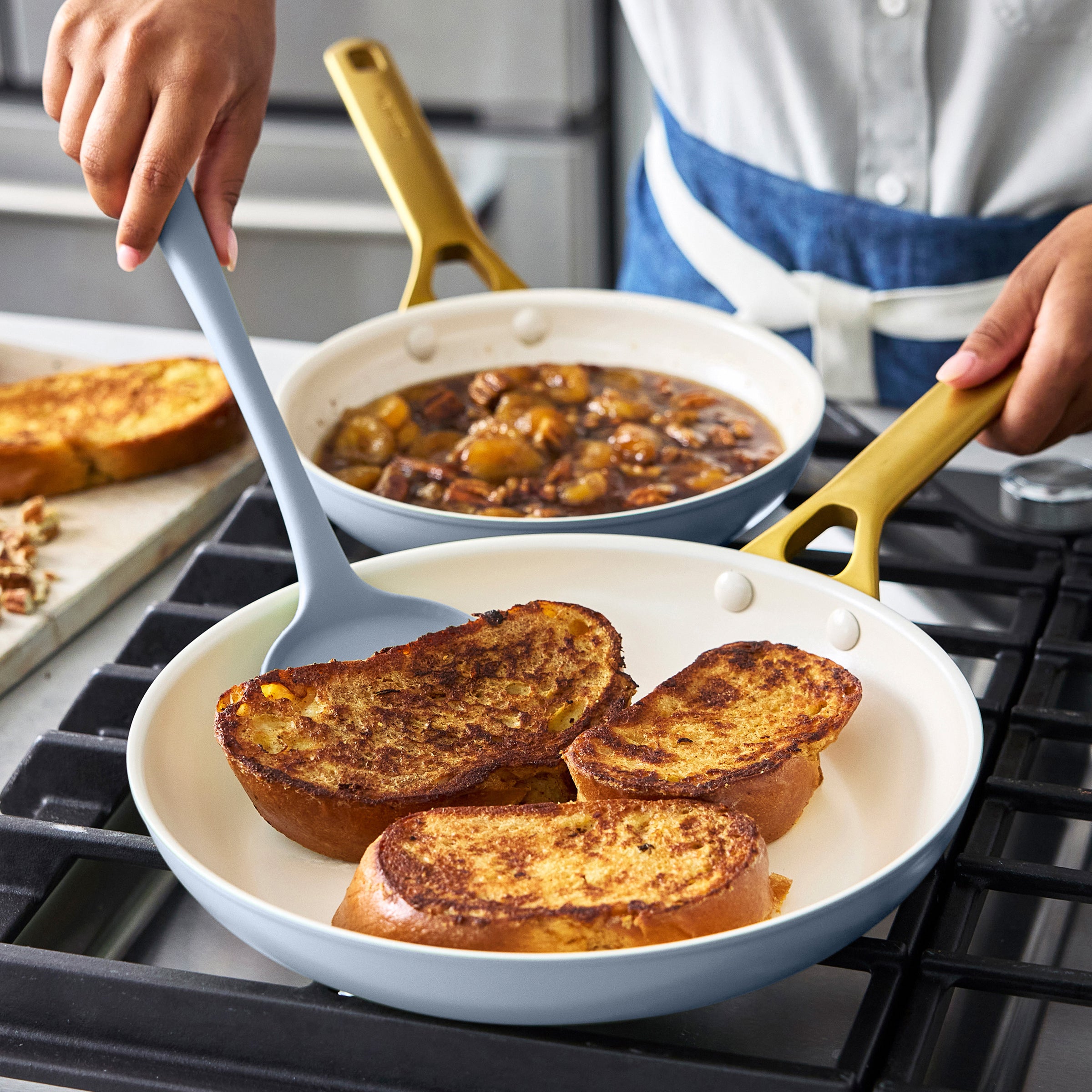 Reserve Pro Ceramic Nonstick 10-Piece Cookware Set | Glacier - Image 5