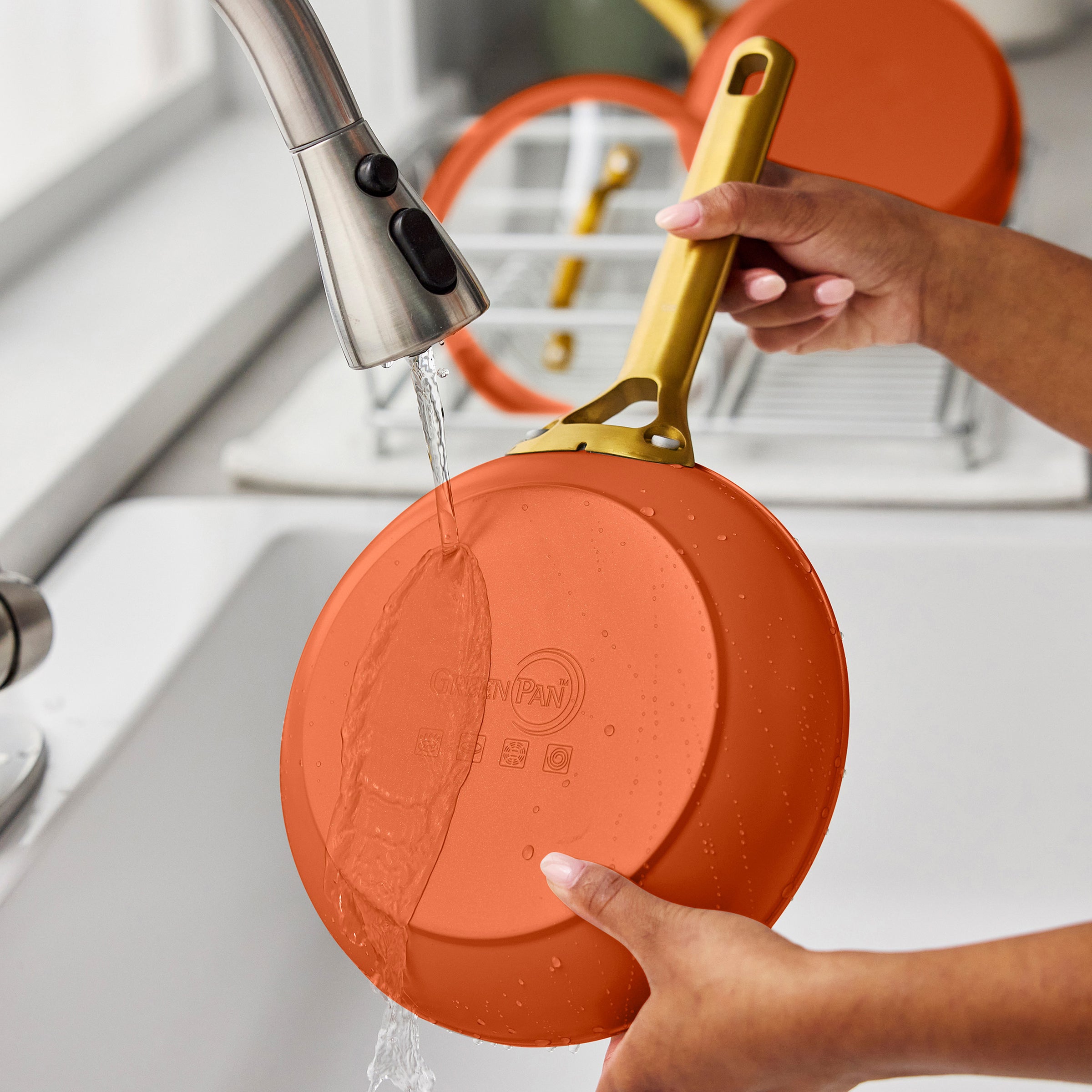 Reserve Pro Ceramic Nonstick 10 and 12 Frypan Set | Harvest - Image 10