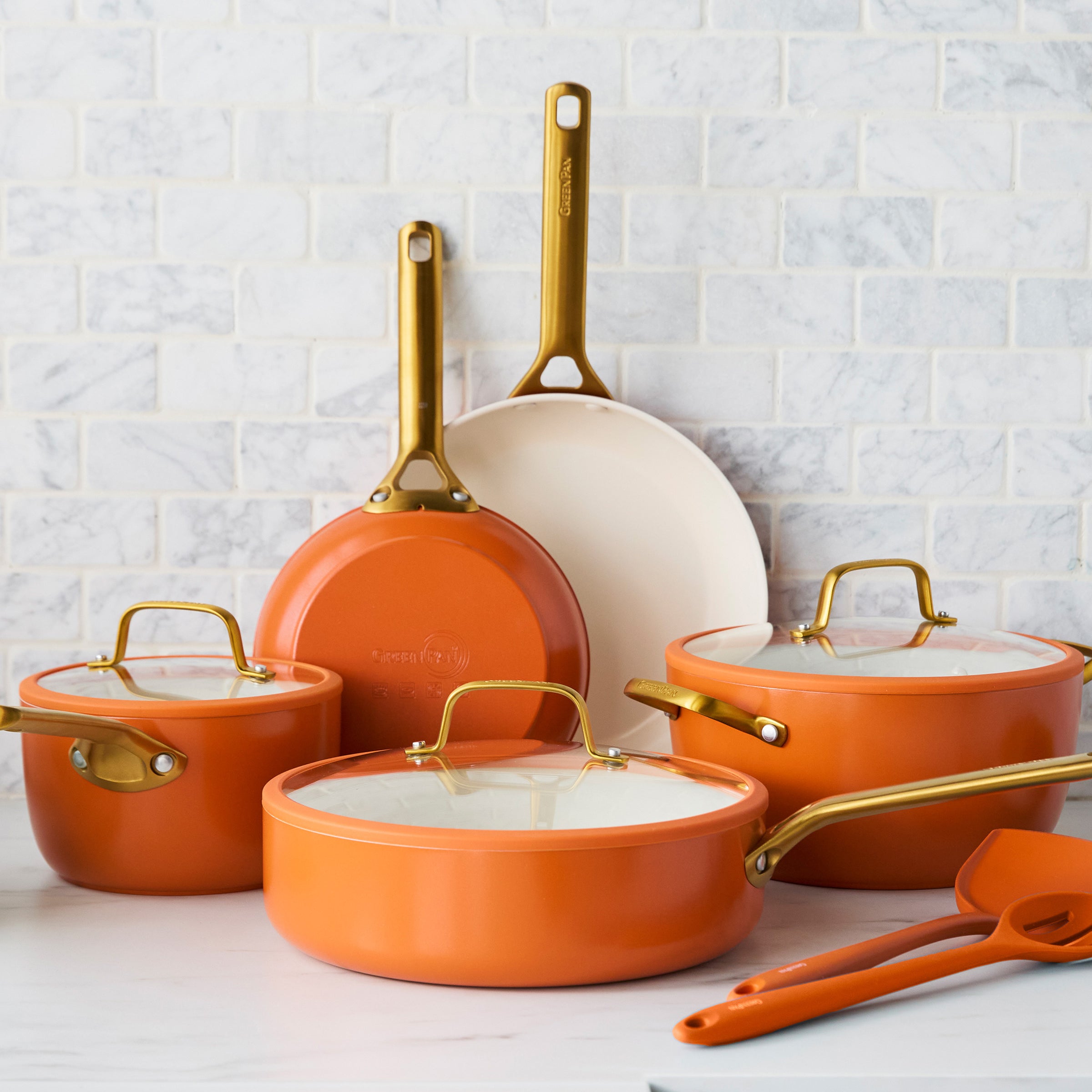 Reserve Pro Ceramic Nonstick 10-Piece Cookware Set | Harvest - Image 2