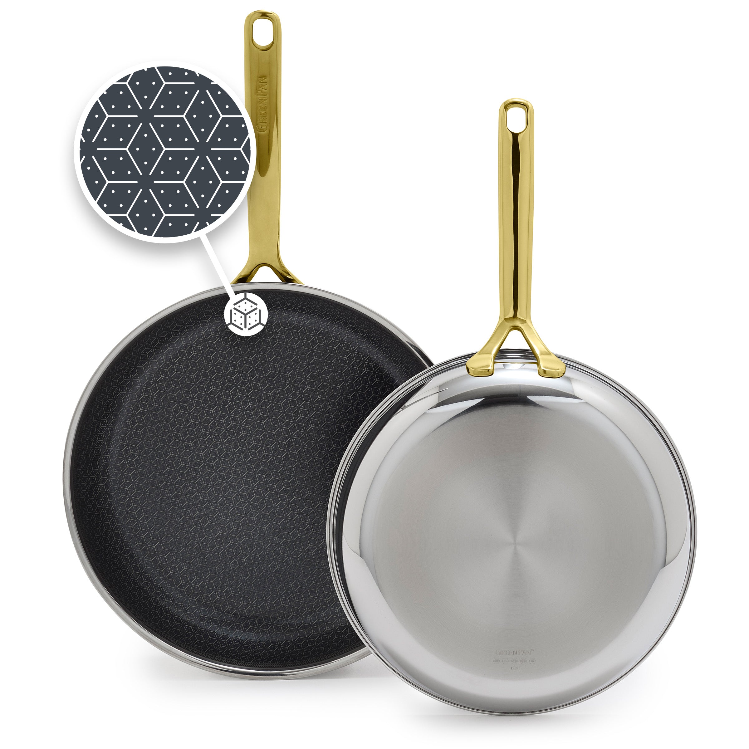 Spectra Gold Thermobond Hybrid Ceramic Nonstick 10 and 12 Frypan Set - Image 15