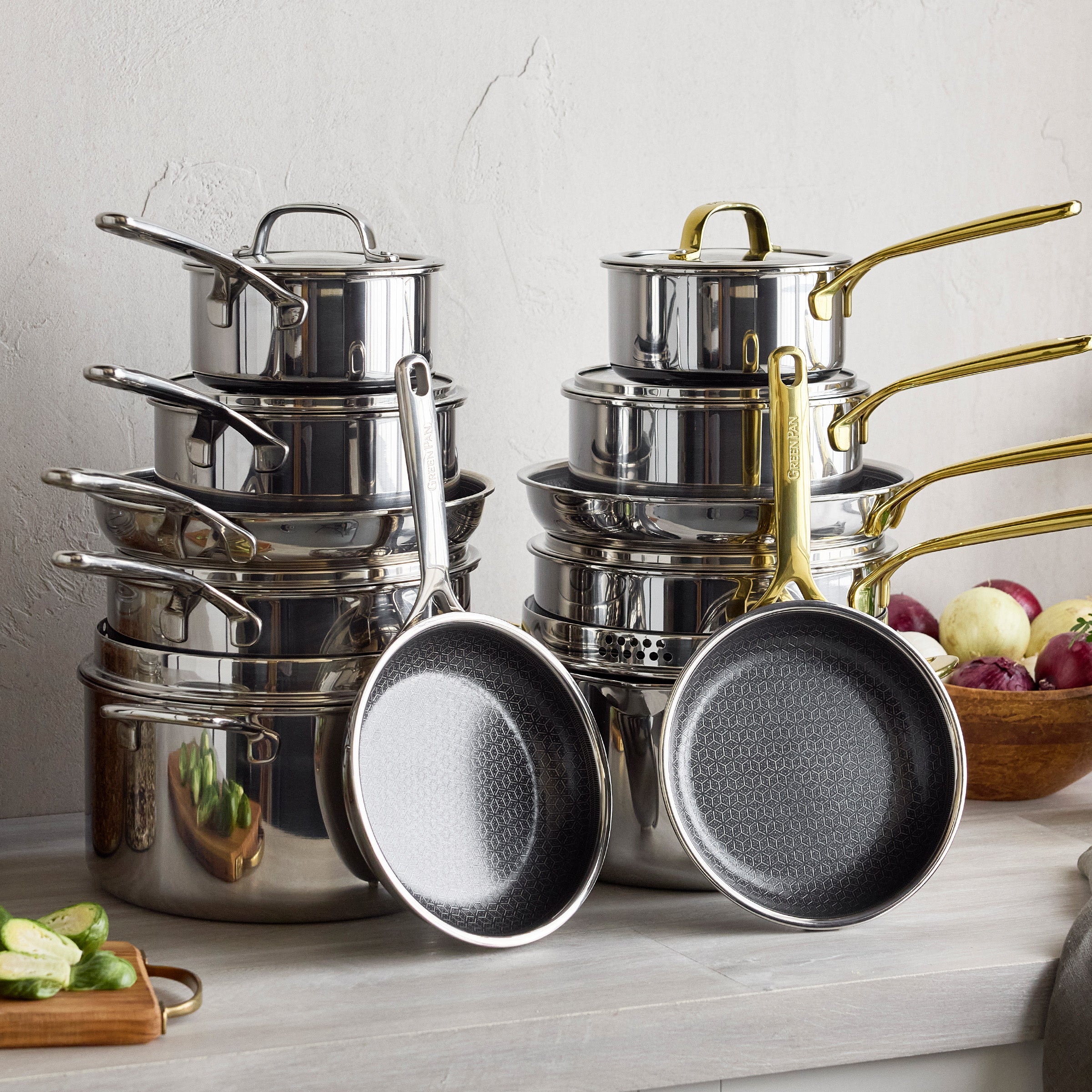 Spectra Gold Thermobond Hybrid Ceramic Nonstick 10-Piece Cookware Set - Image 15
