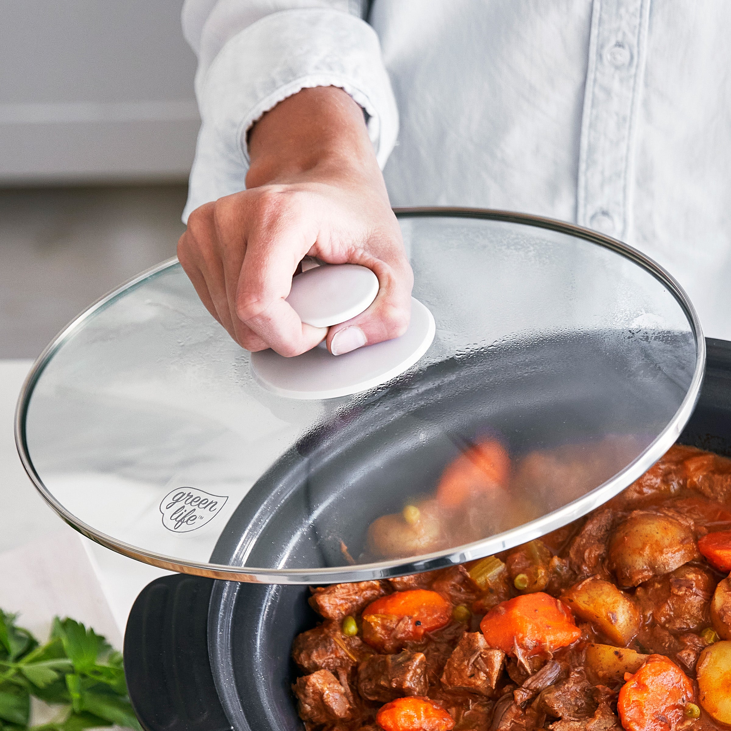GreenLife Healthy 8-Quart Slow Cooker | White - Image 6
