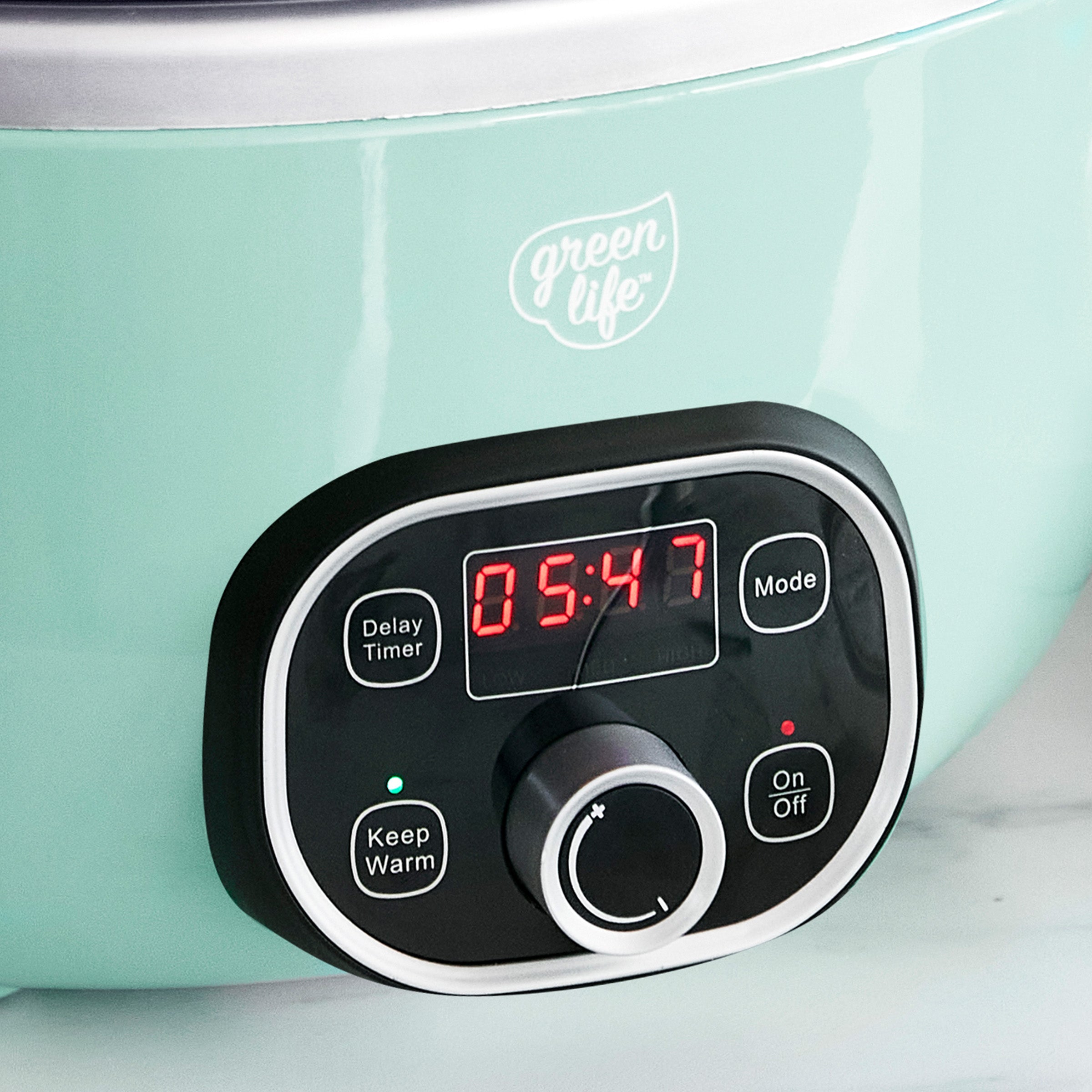 GreenLife Healthy 8-Quart Slow Cooker | Turquoise - Image 5