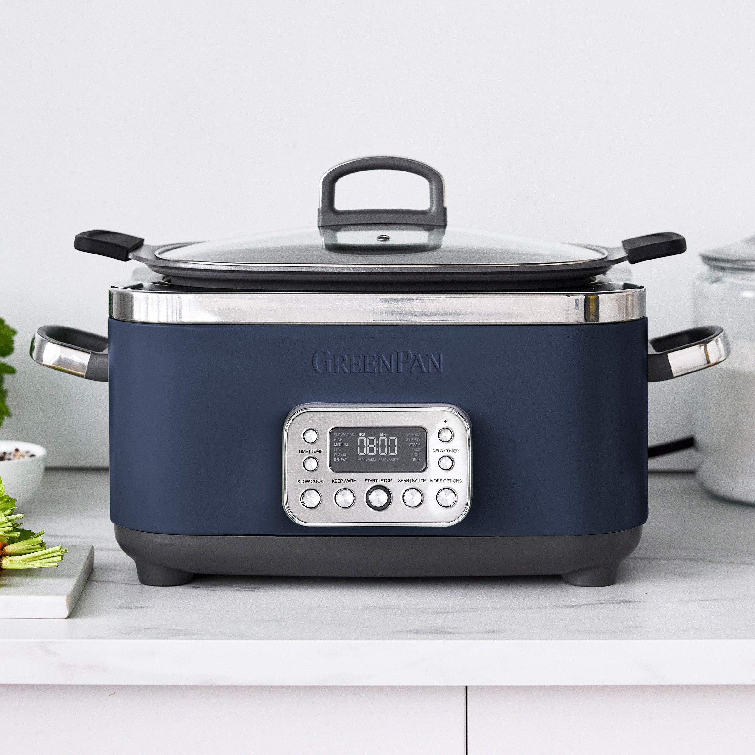 Elite 14-in-1 6-Quart Slow Cooker | Oxford Blue - Image 2