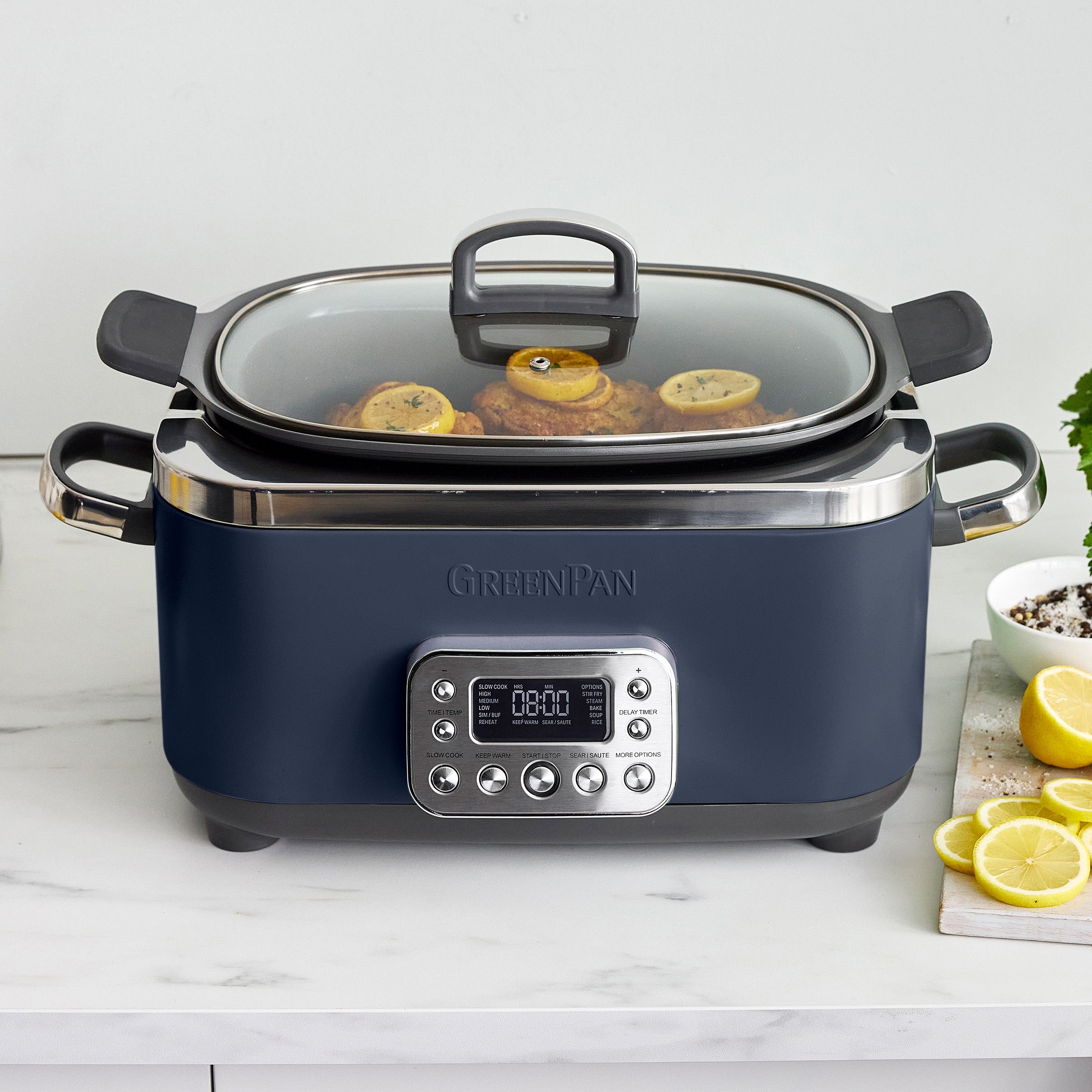 Elite 14-in-1 6-Quart Slow Cooker | Oxford Blue - Image 8