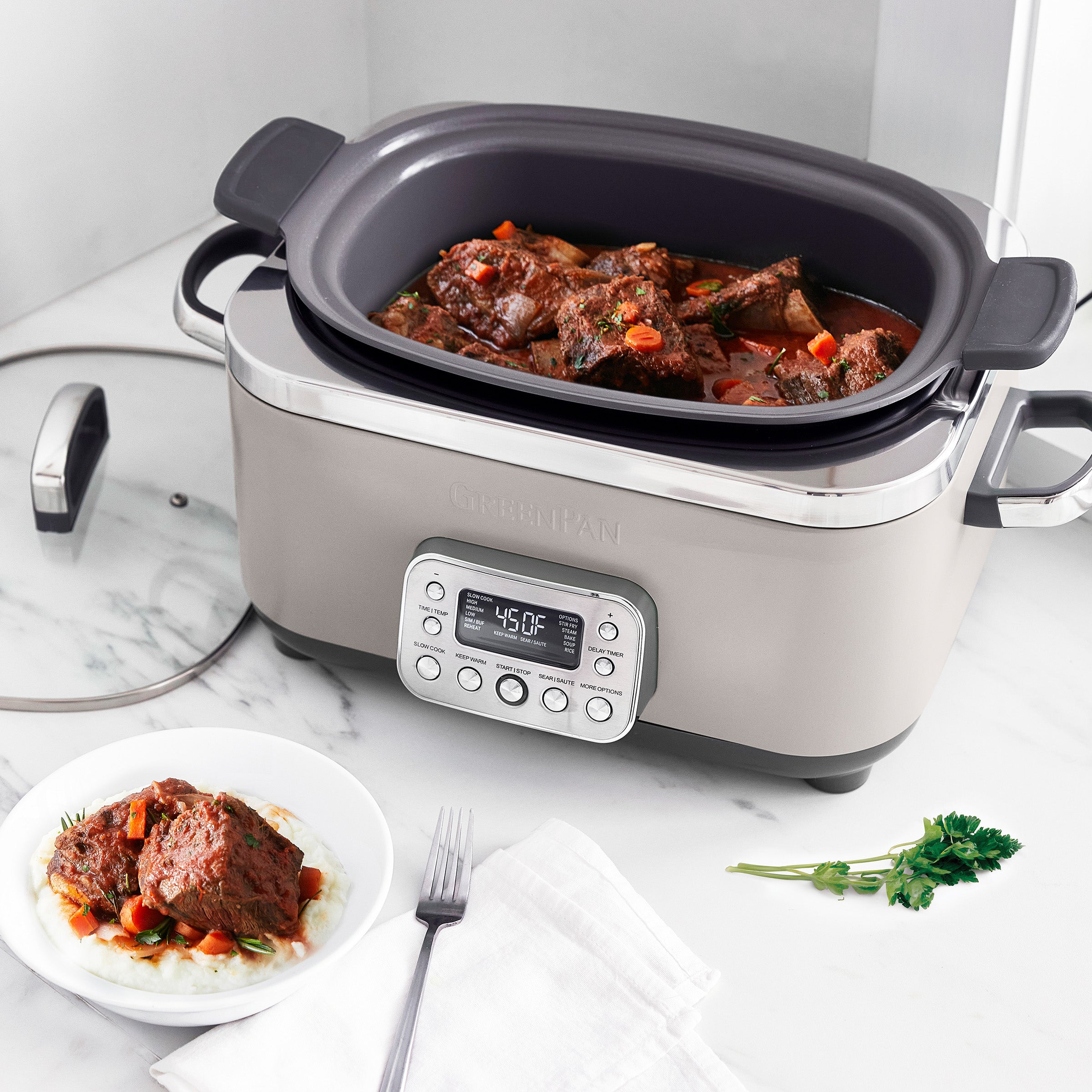 Elite 14-in-1 6-Quart Slow Cooker | Clay - Image 3