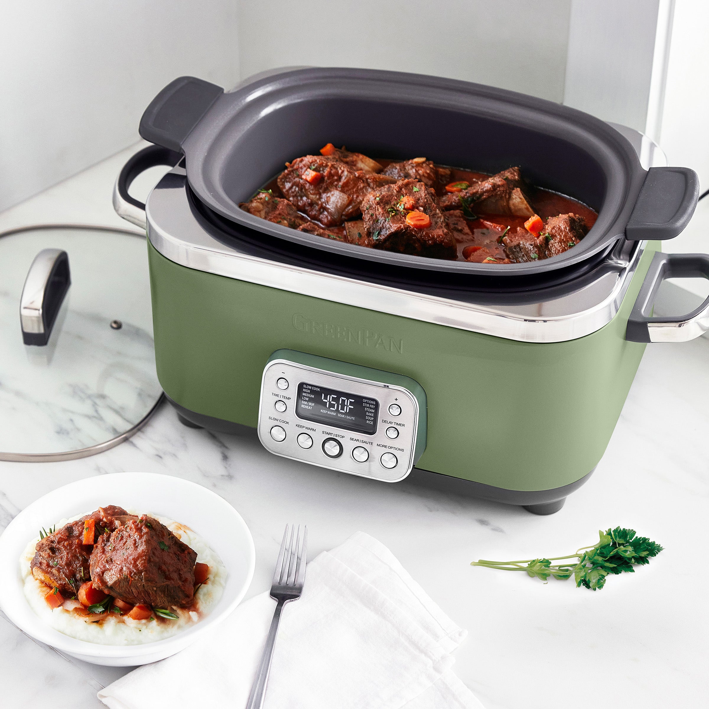 Elite 14-in-1 6-Quart Slow Cooker | Sage - Image 3