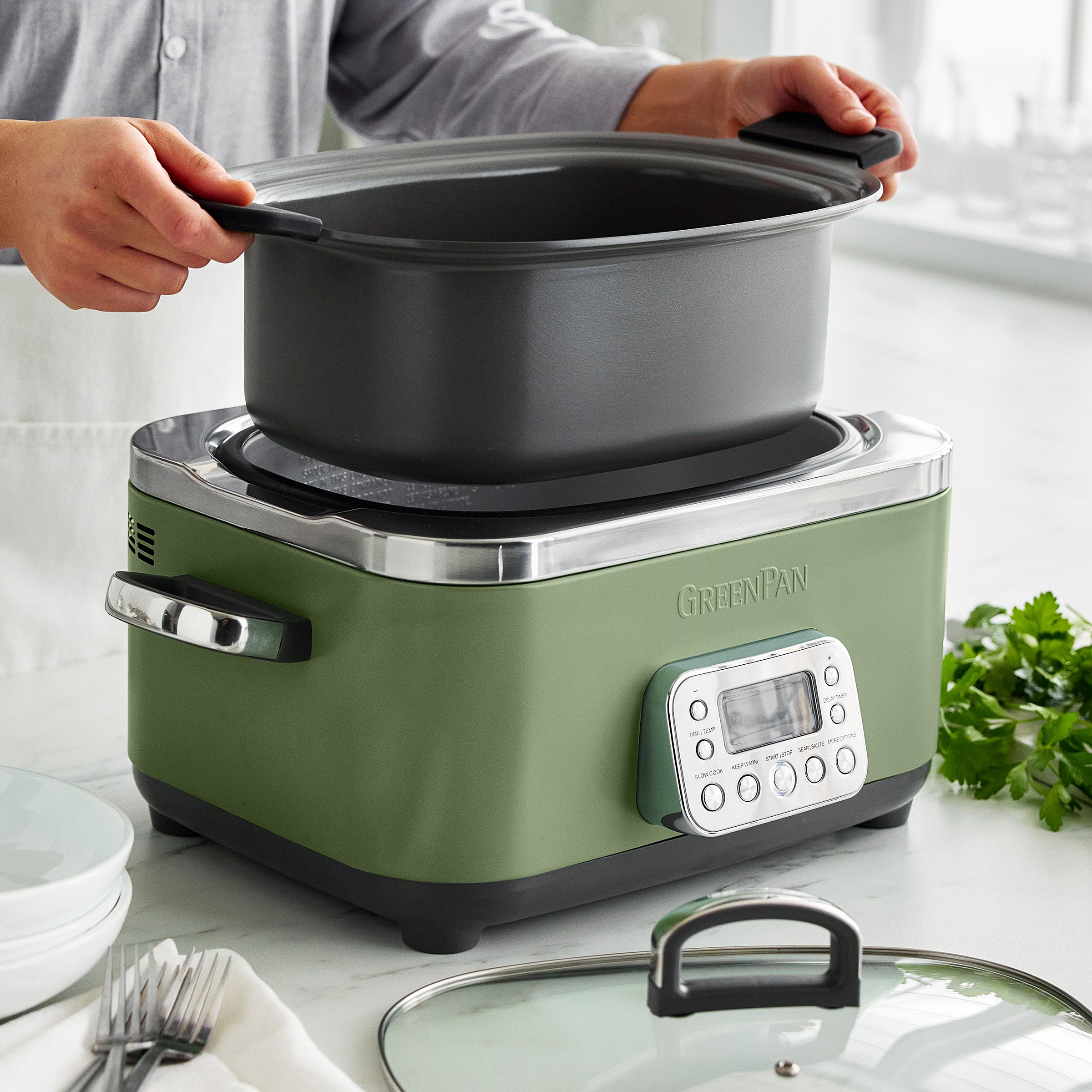 Elite 14-in-1 6-Quart Slow Cooker | Sage - Image 4