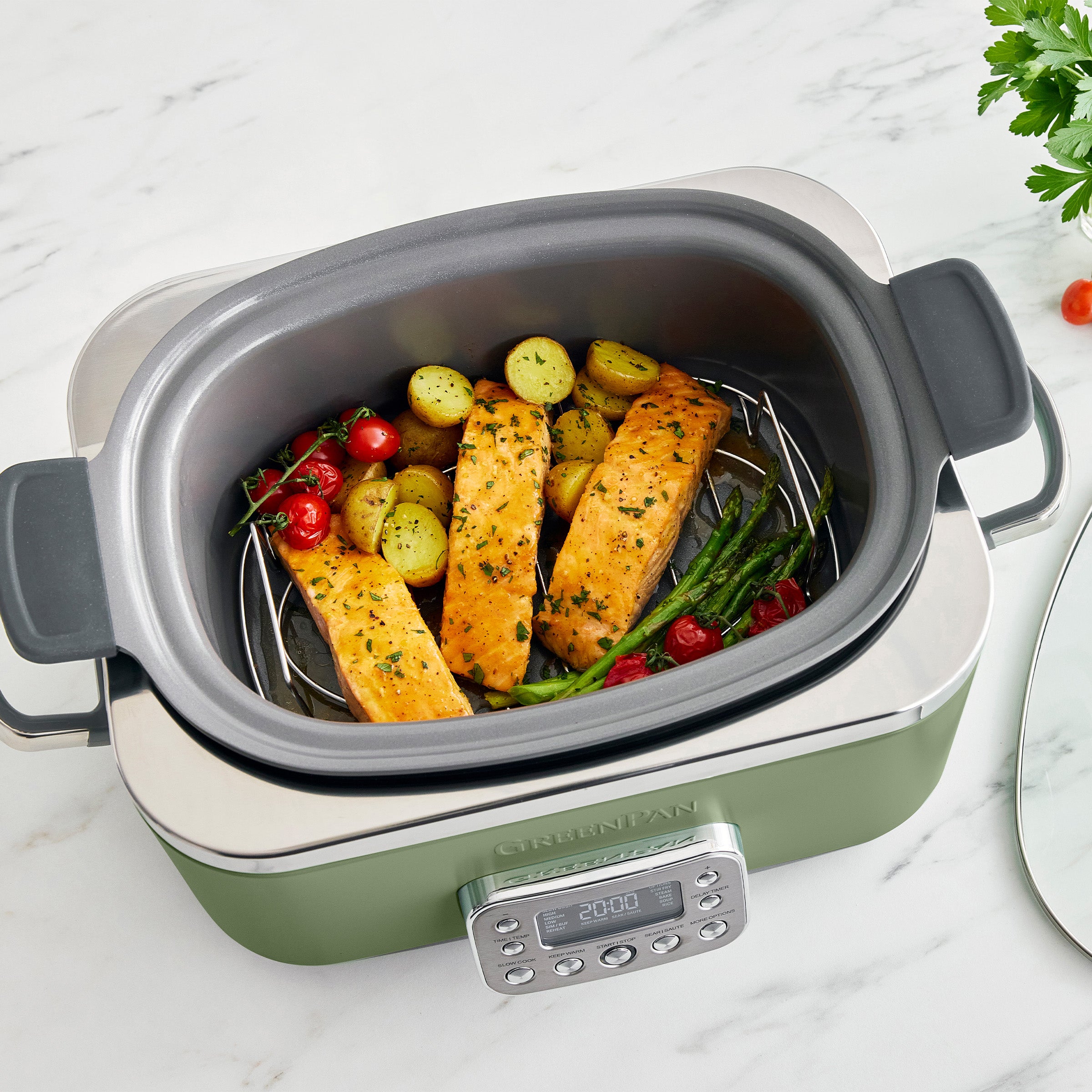 Elite 14-in-1 6-Quart Slow Cooker | Sage - Image 6