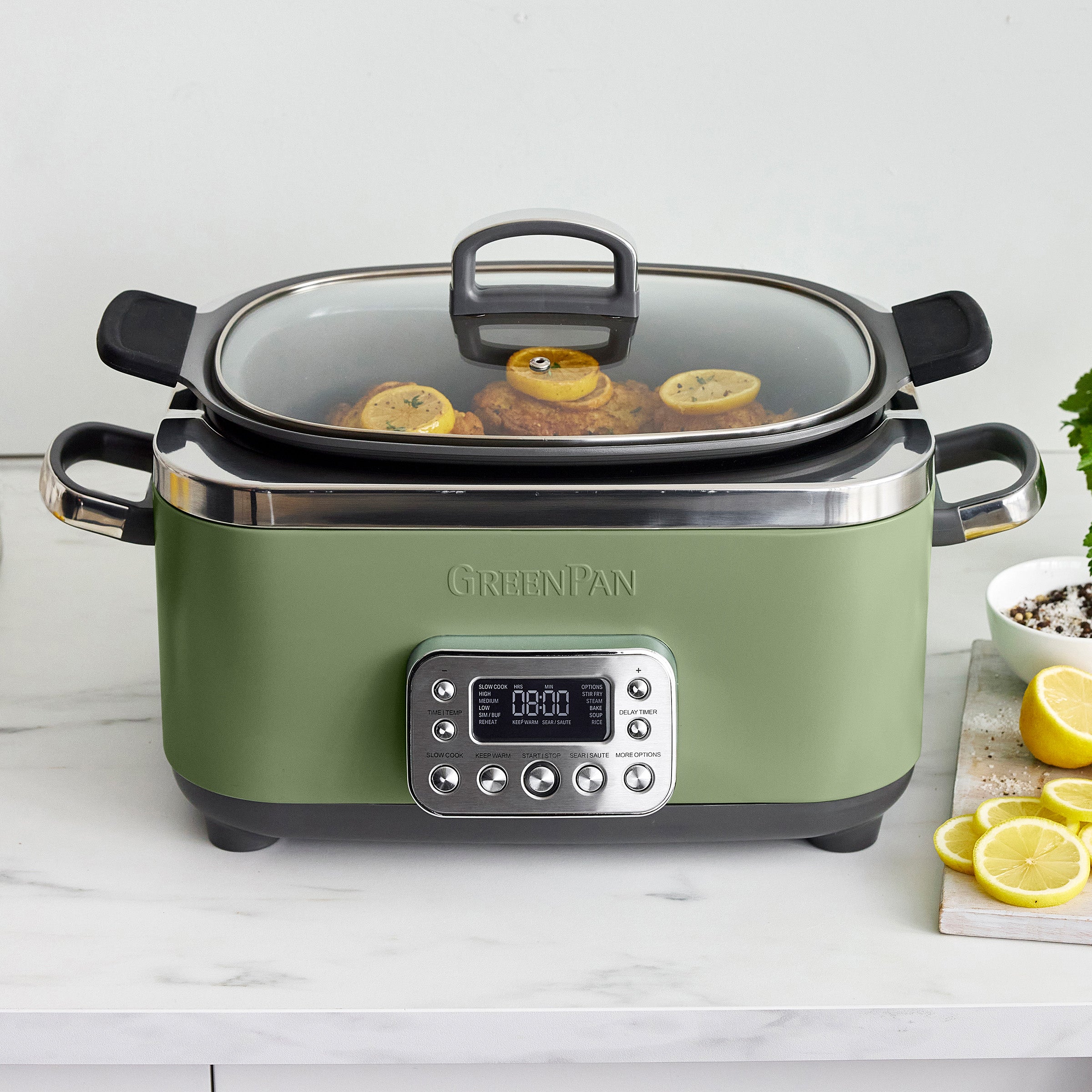 Elite 14-in-1 6-Quart Slow Cooker | Sage - Image 8