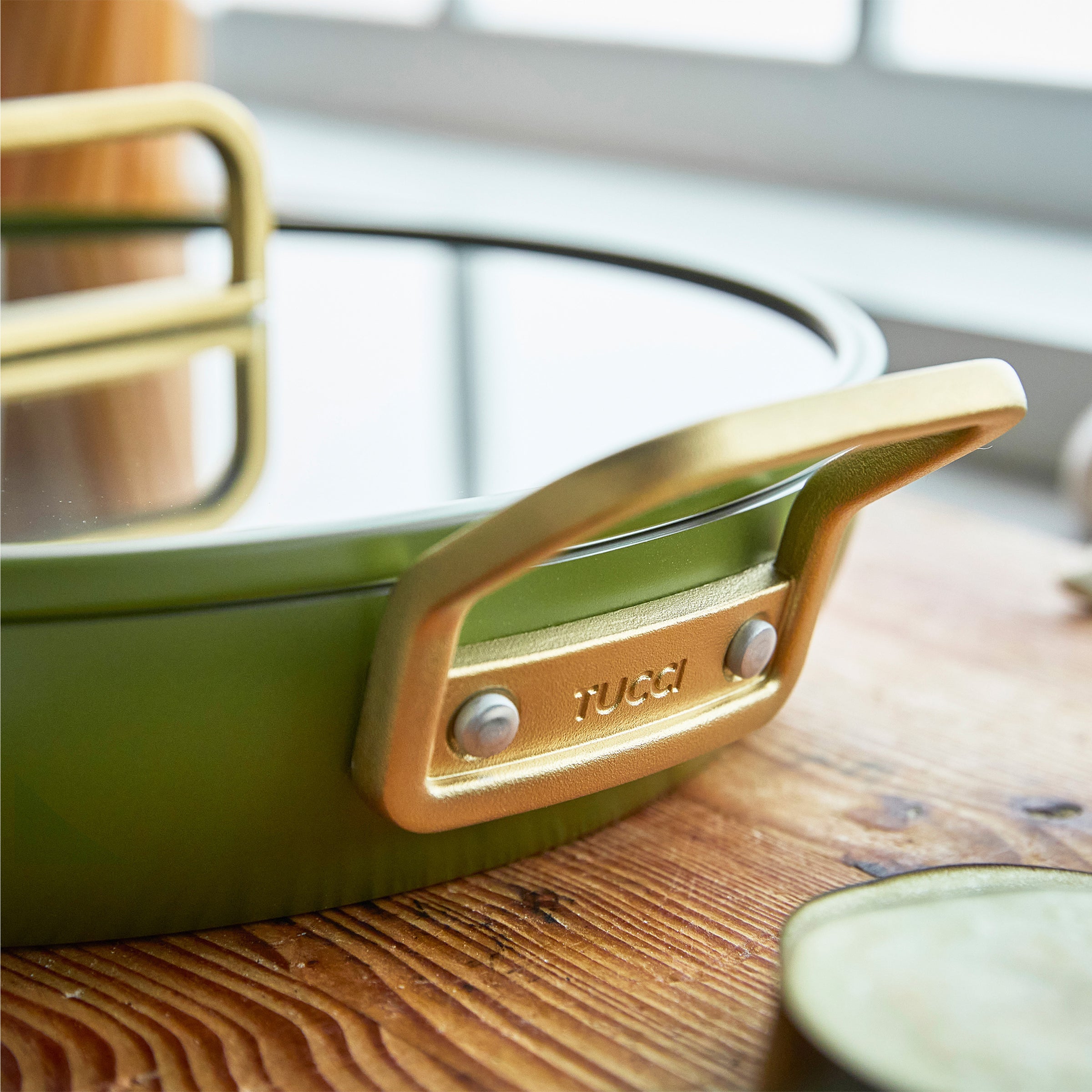 Stanley Tucci™ Ceramic Nonstick 12 Frypan with Lid | Tuscan Olive - Image 9