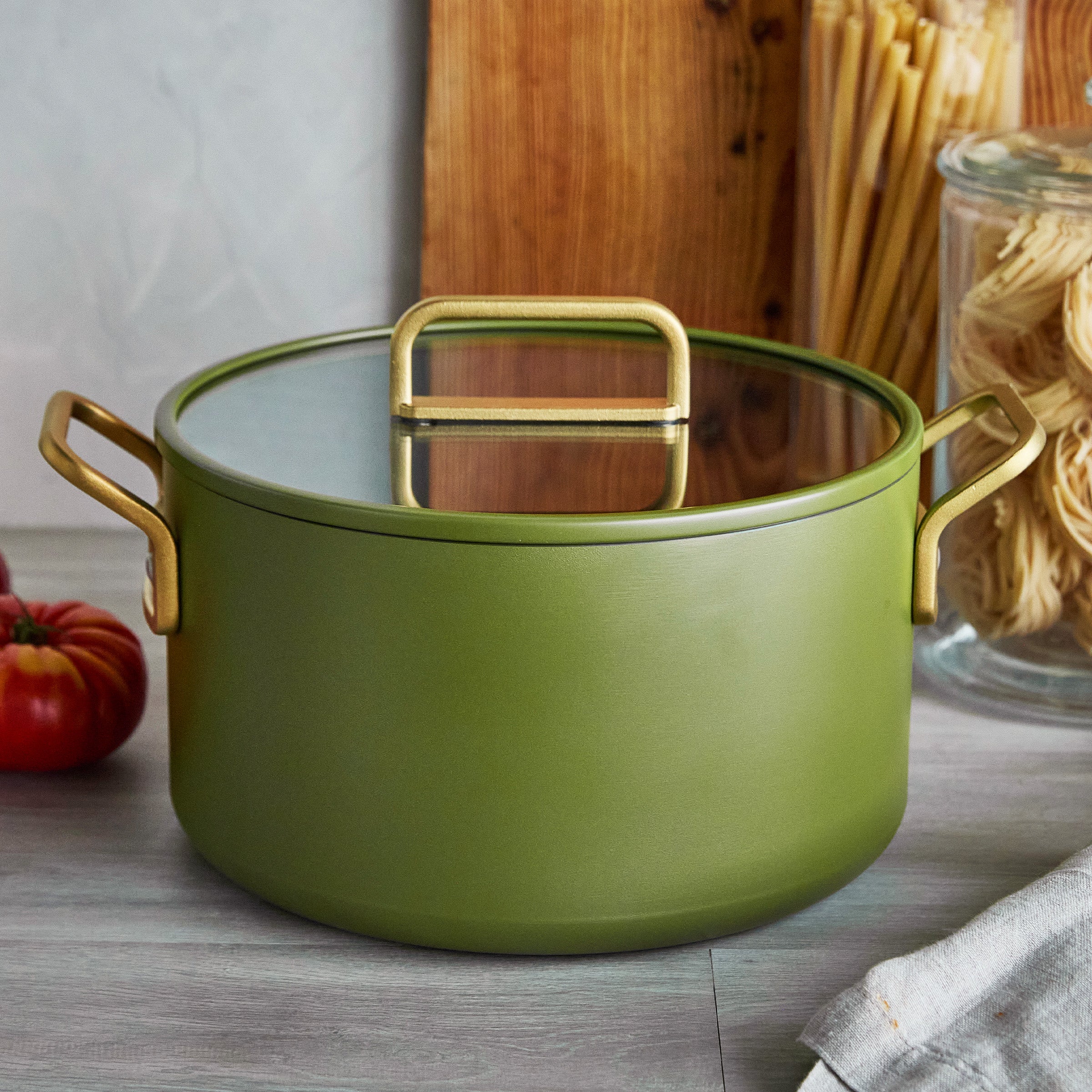 Stanley Tucci™ Ceramic Nonstick 11-Piece Cookware Set | Tuscan Olive - Image 13