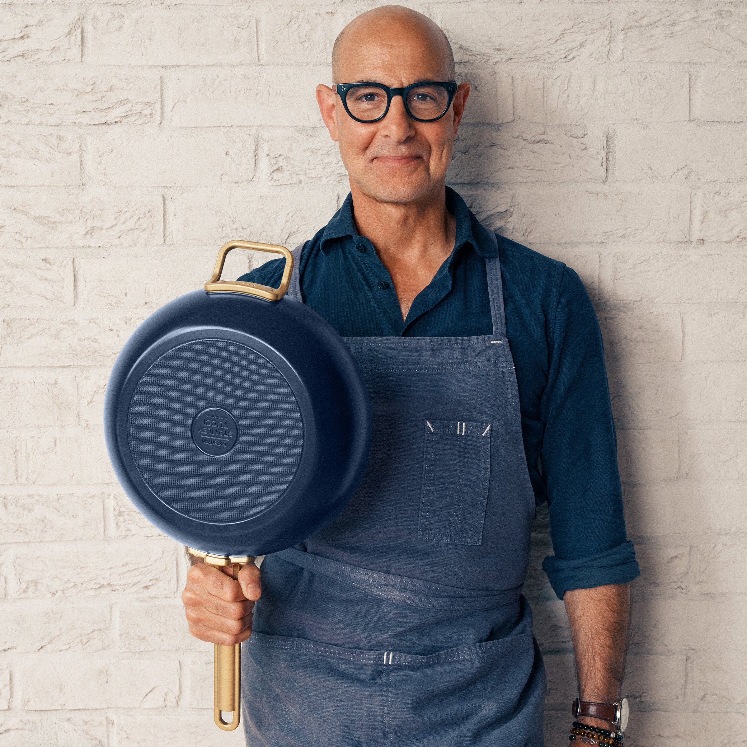 Stanley Tucci™ Ceramic Nonstick 8. 10 and 12 Frypan Set | Marino Blue - Image 12