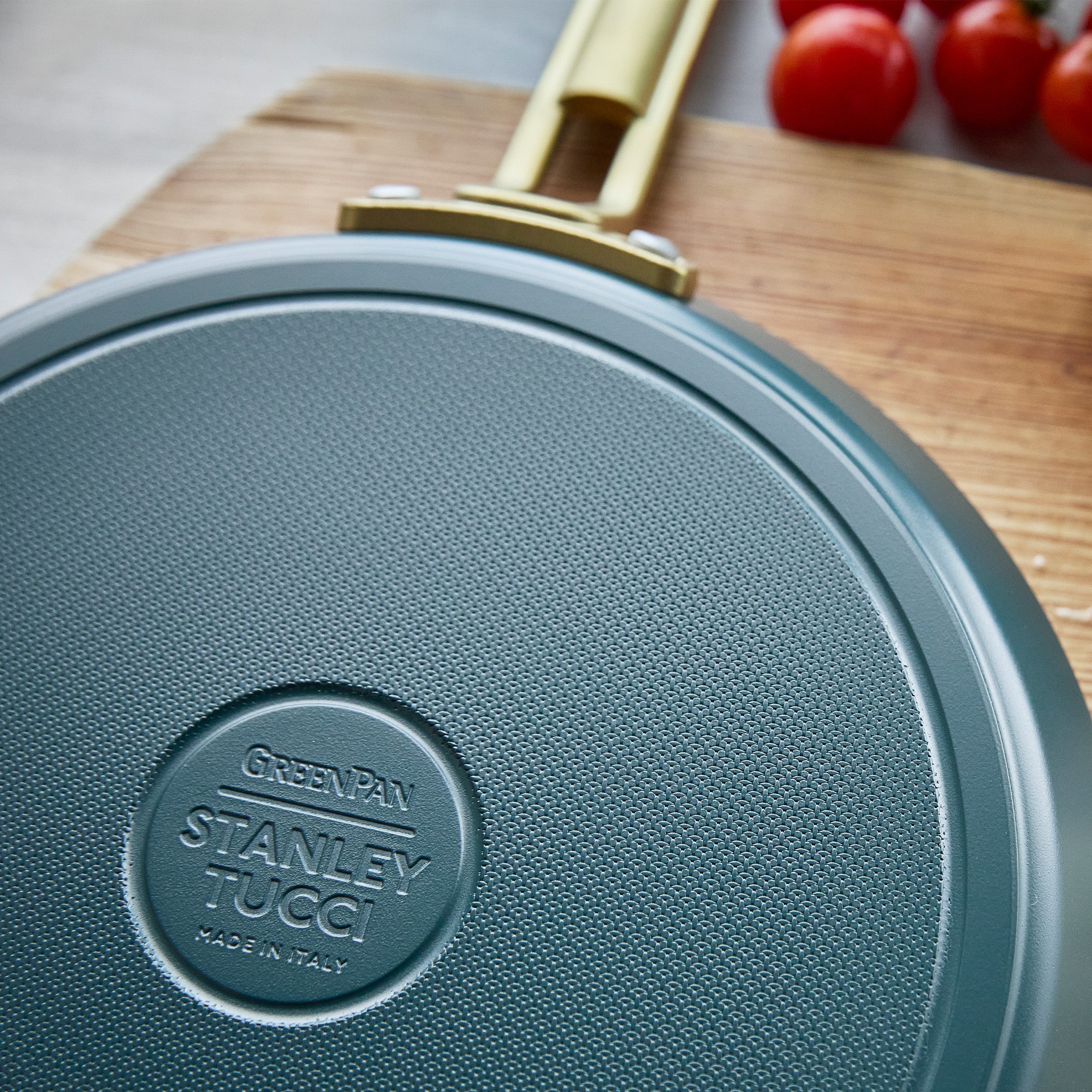 Stanley Tucci™ Ceramic Nonstick 10 Crepe and Omelette Pan | Venetian Teal - Image 7