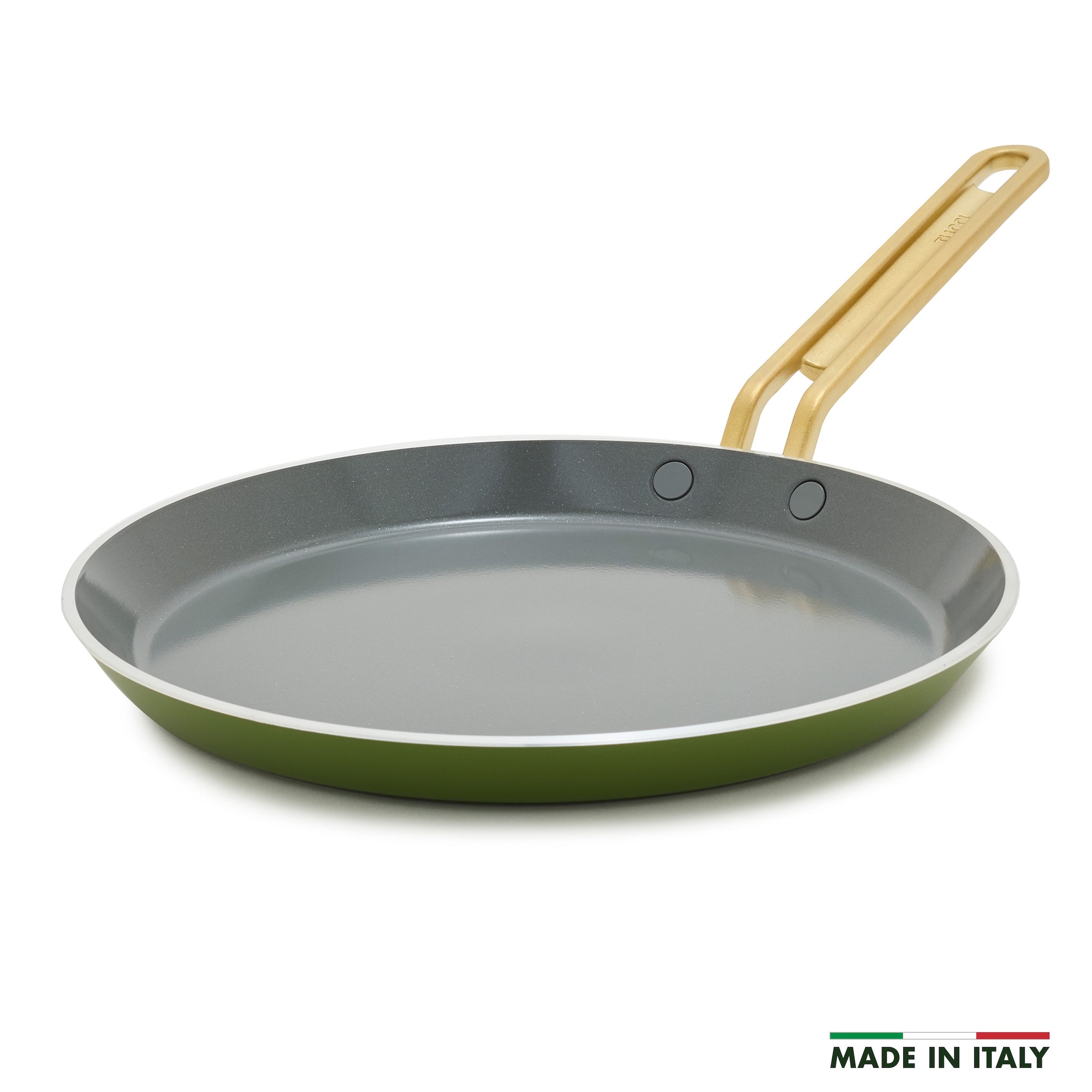 Stanley Tucci™ Ceramic Nonstick 10 Crepe and Omelette Pan | Tuscan Olive