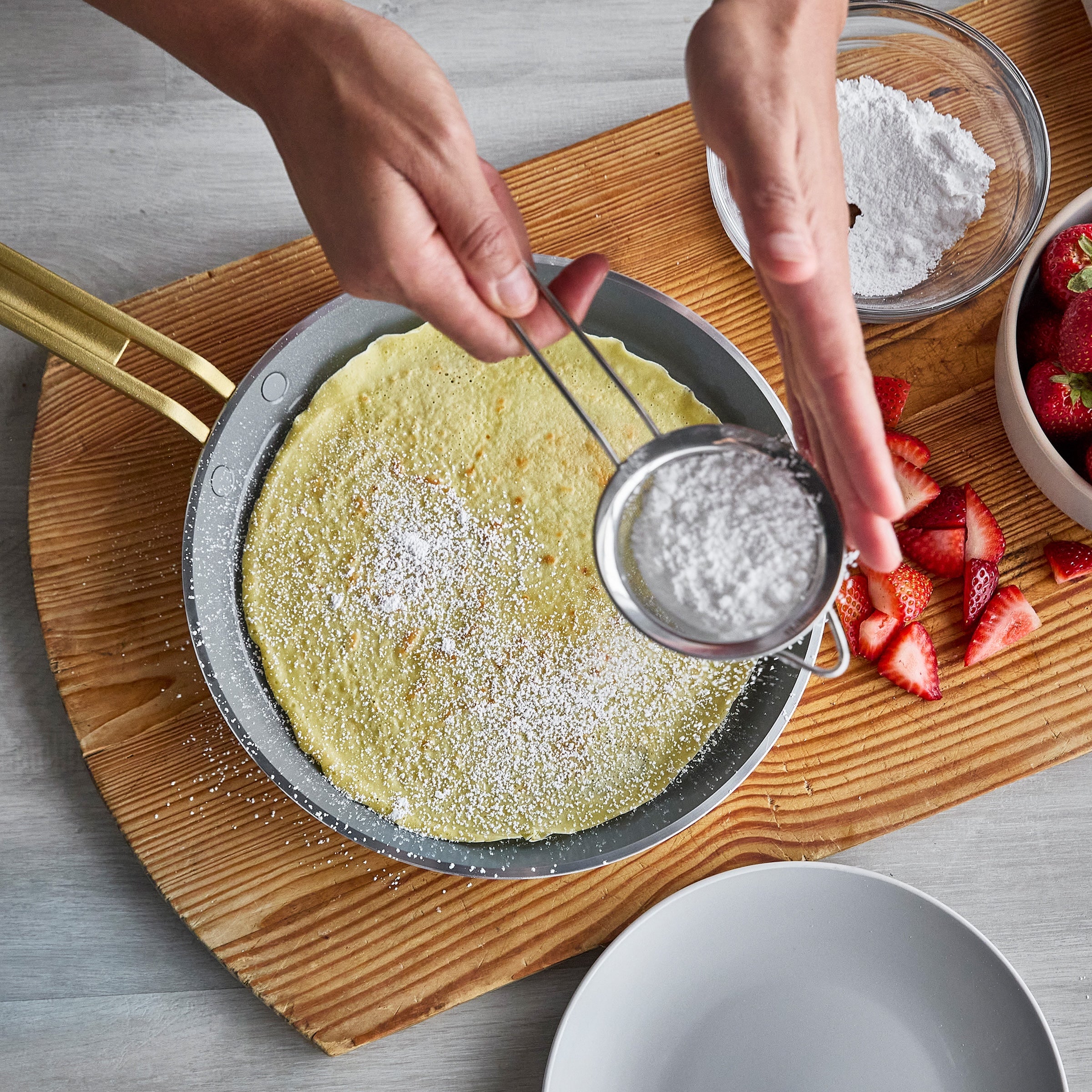 Stanley Tucci™ Ceramic Nonstick 10 Crepe and Omelette Pan | Tuscan Olive - Image 11