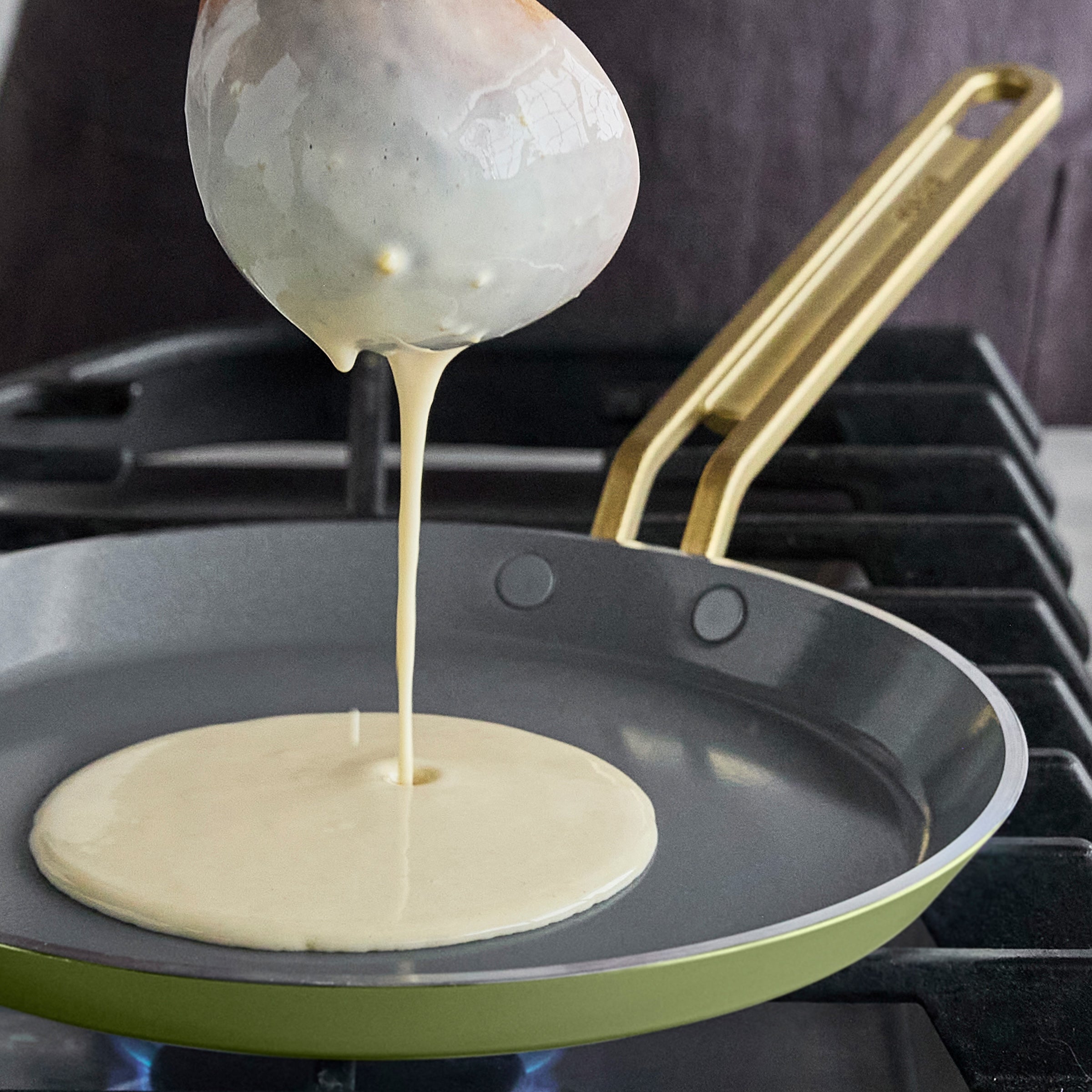 Stanley Tucci™ Ceramic Nonstick 10 Crepe and Omelette Pan | Tuscan Olive - Image 9