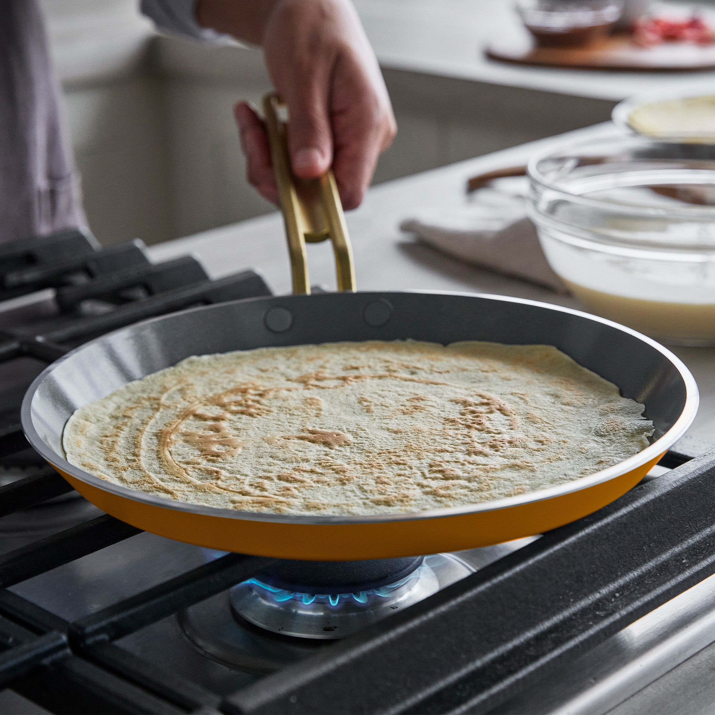 Stanley Tucci™ Ceramic Nonstick 10 Crepe and Omelette Pan | Roma Gold - Image 10