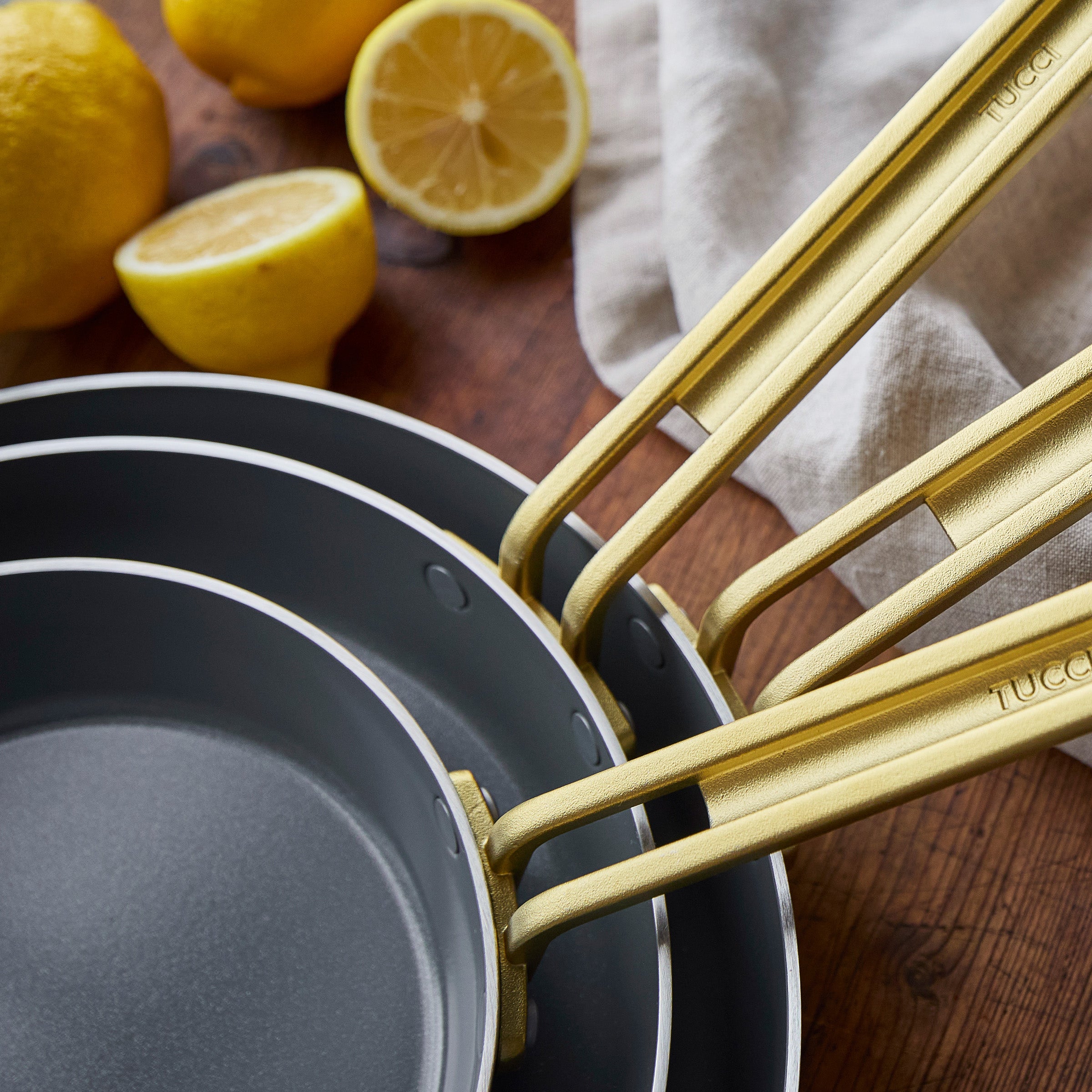 Stanley Tucci™ Stainless Steel Ceramic Nonstick 8. 10 and 12 Frypan Set - Image 10