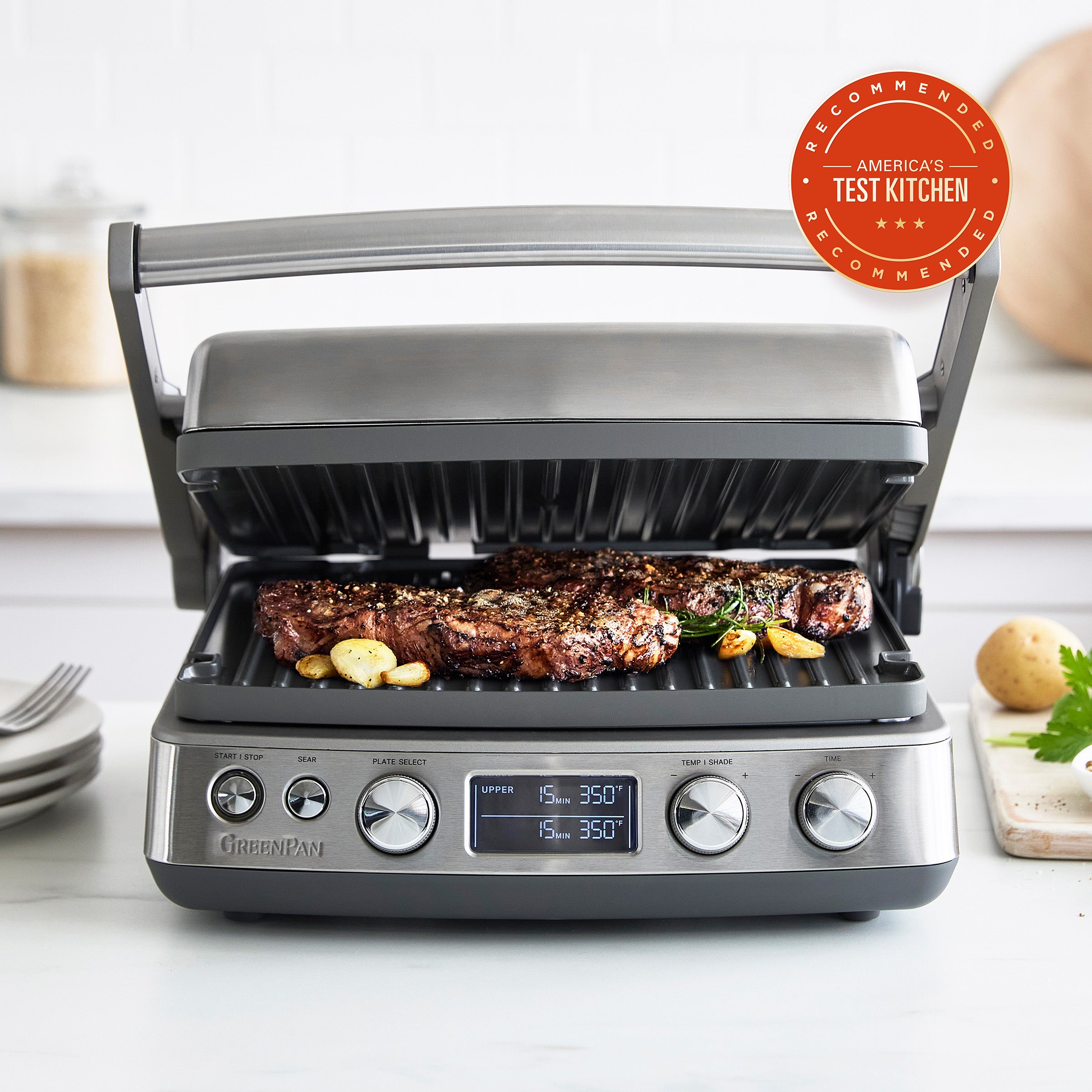Elite Multi Grill & Griddle | Premiere Stainless Steel - Image 2