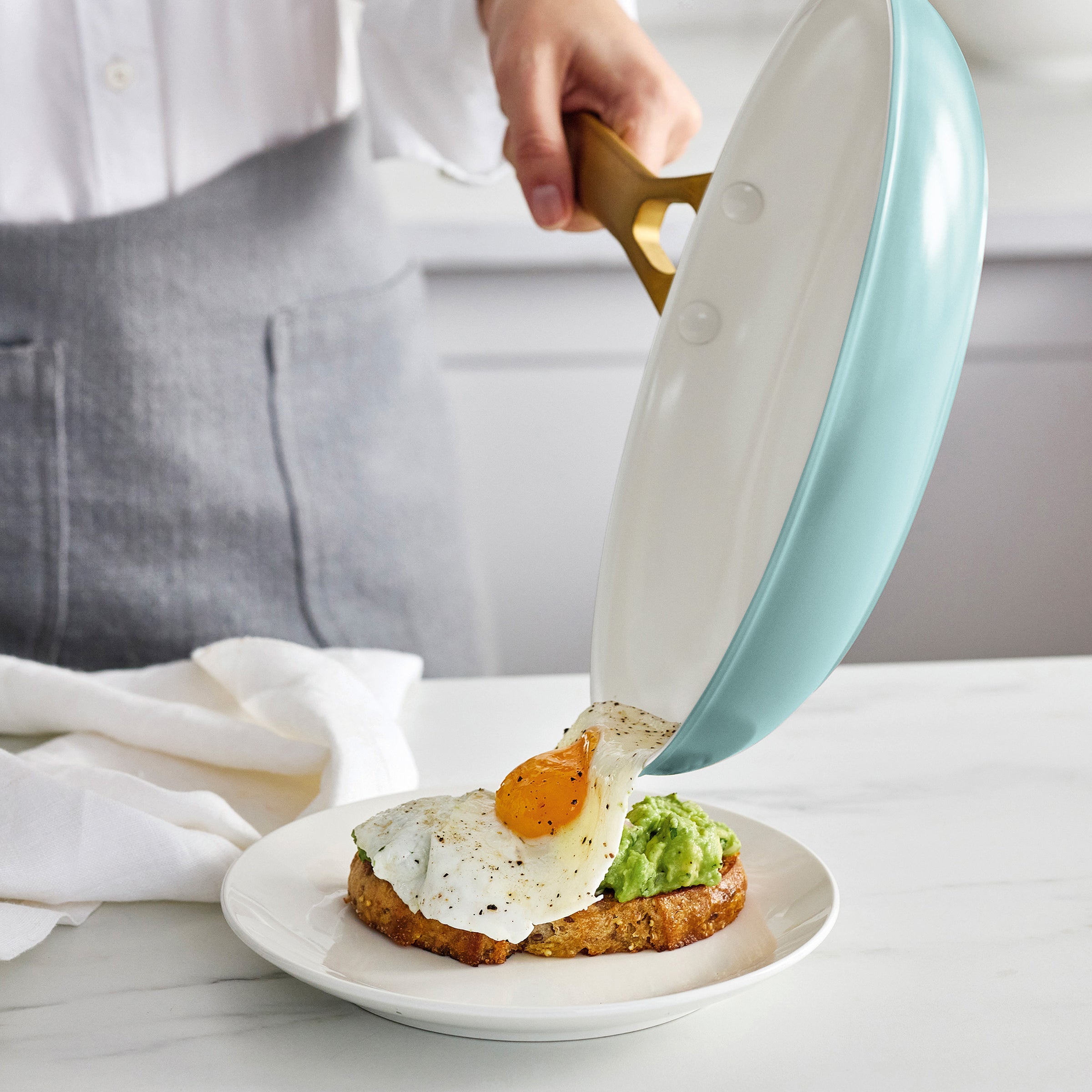 Reserve Pro Ceramic Nonstick 10 and 12 Frypan Set | Seaside - Image 3