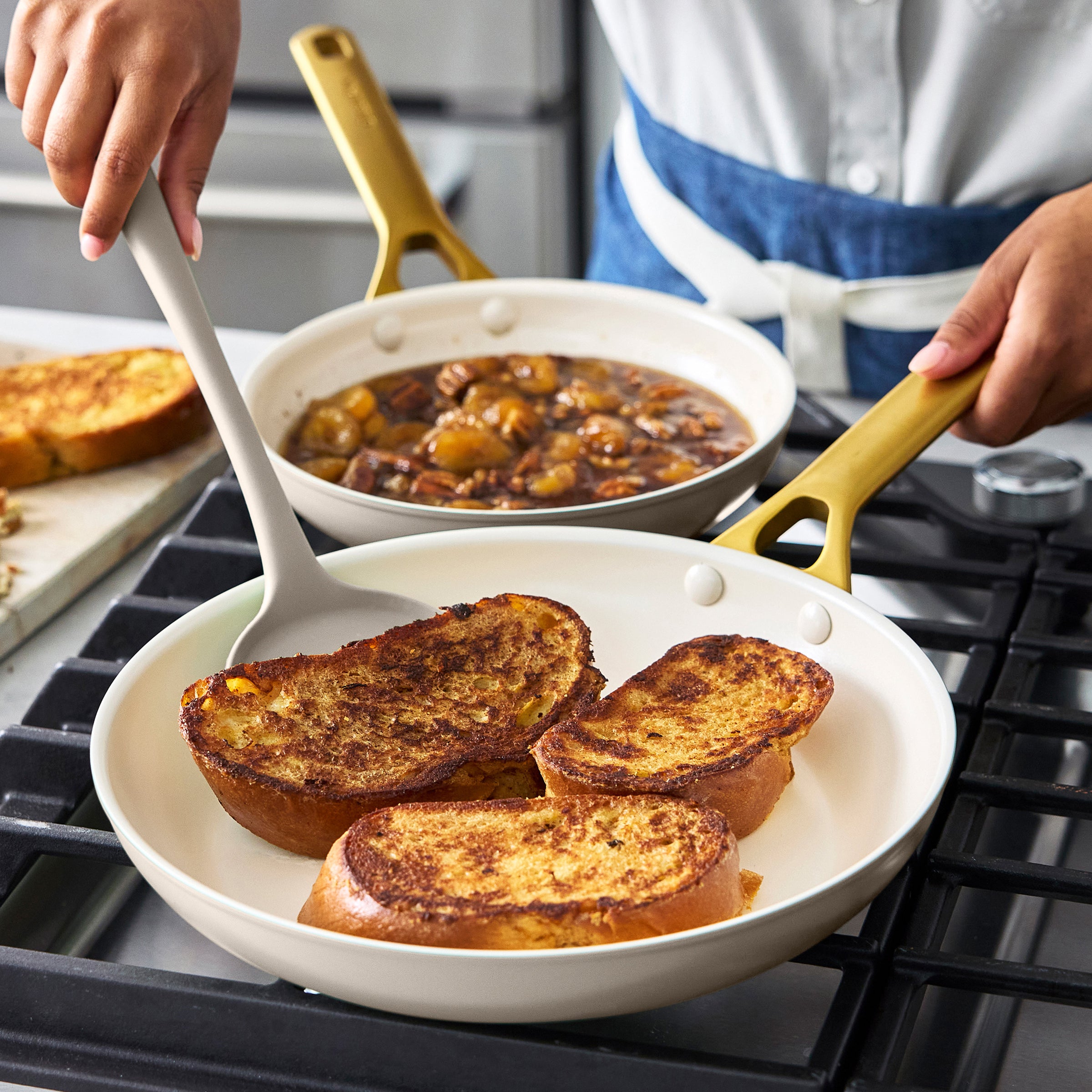 Reserve Pro Ceramic Nonstick 10-Piece Cookware Set | Macadamia - Image 5