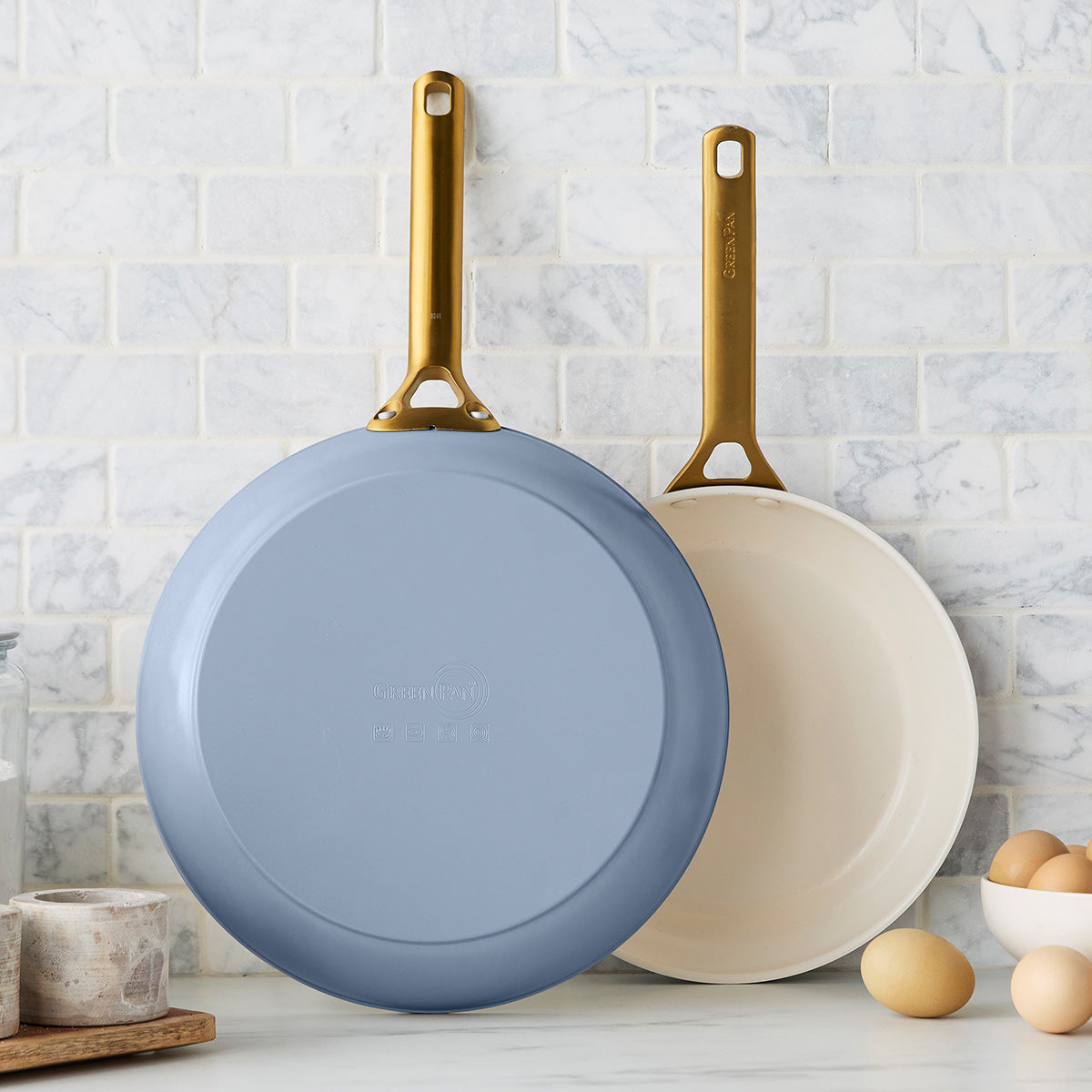 Reserve Pro Ceramic Nonstick 10 and 12 Frypan Set | Ocean - Image 2