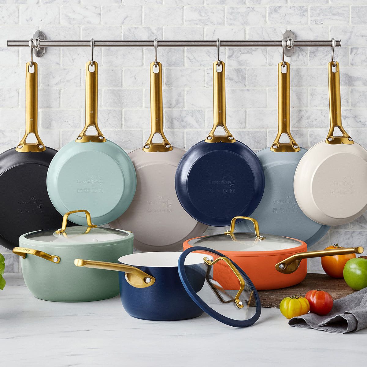 Reserve Pro Ceramic Nonstick 10-Piece Cookware Set | Ocean - Image 14
